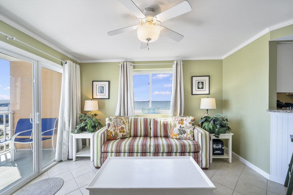 Cool down and relax in the AC after a fun-filled day at the beach!