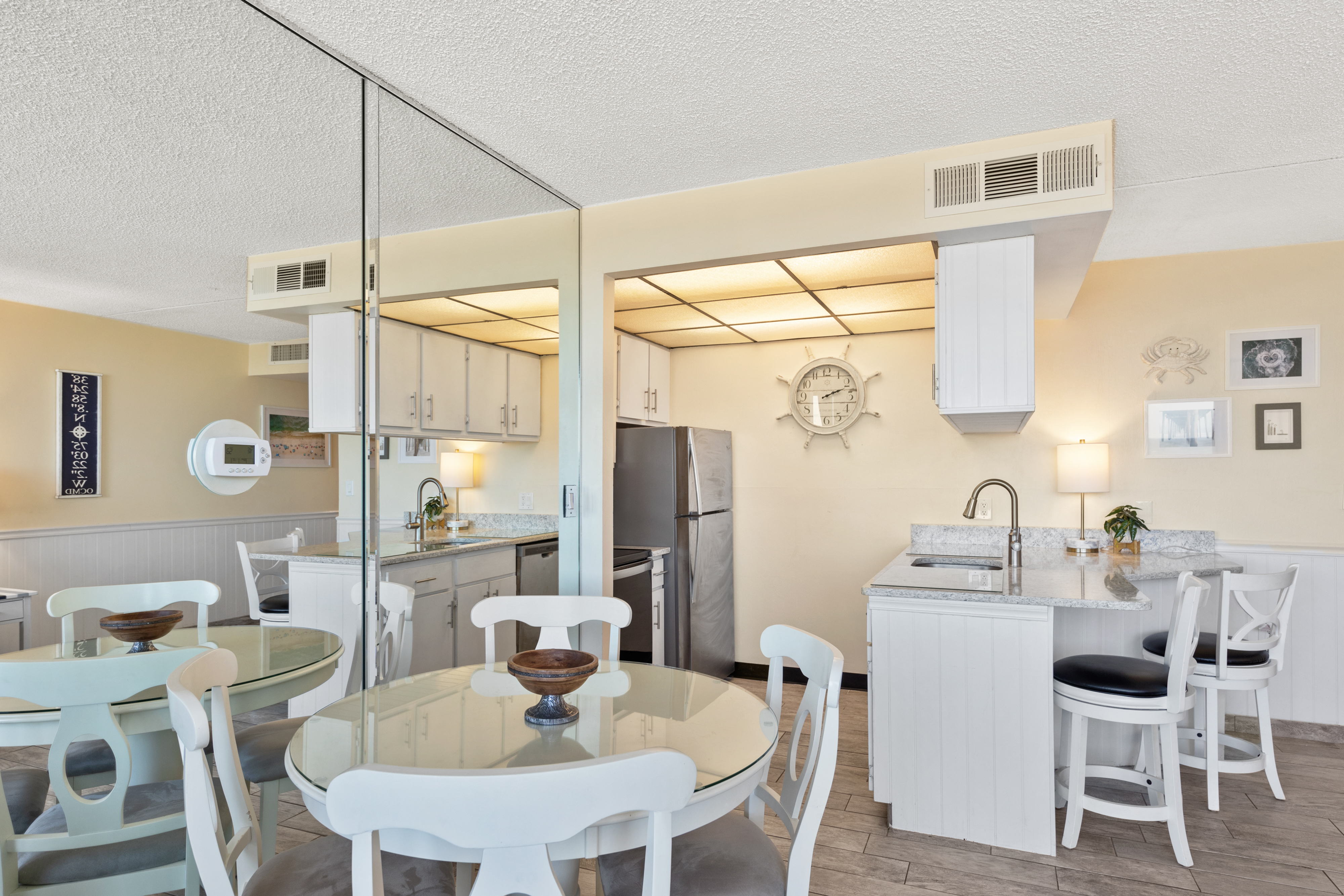 The Open Kitchen & Living Areas allow the Chef in your Family to never miss out on a bit of Family Fun.