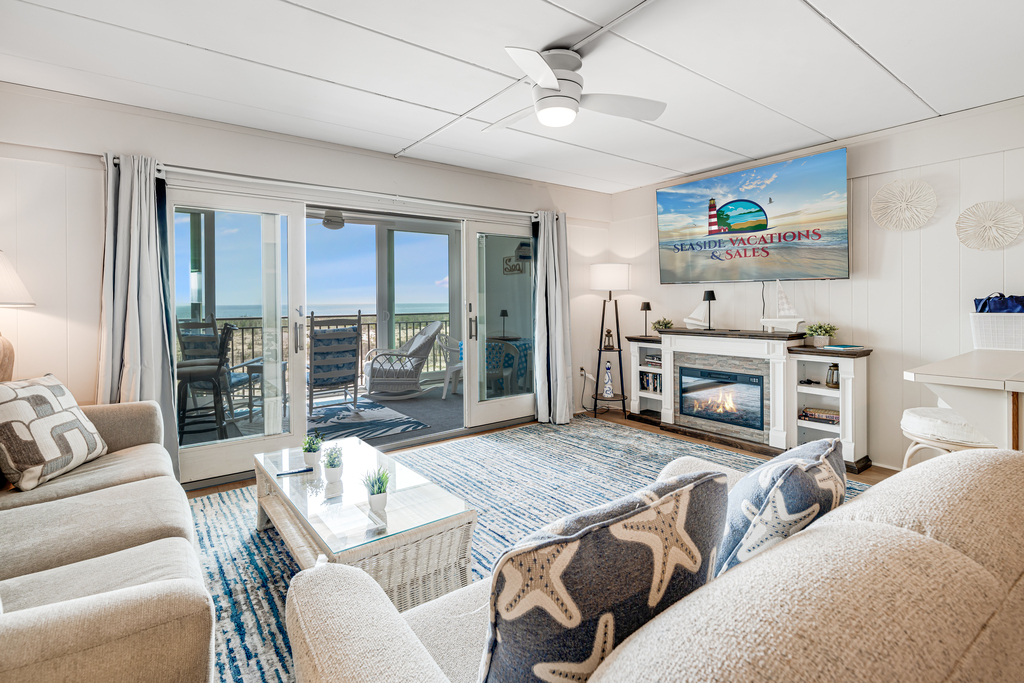 Plenty of space to relax in this spacious living room.