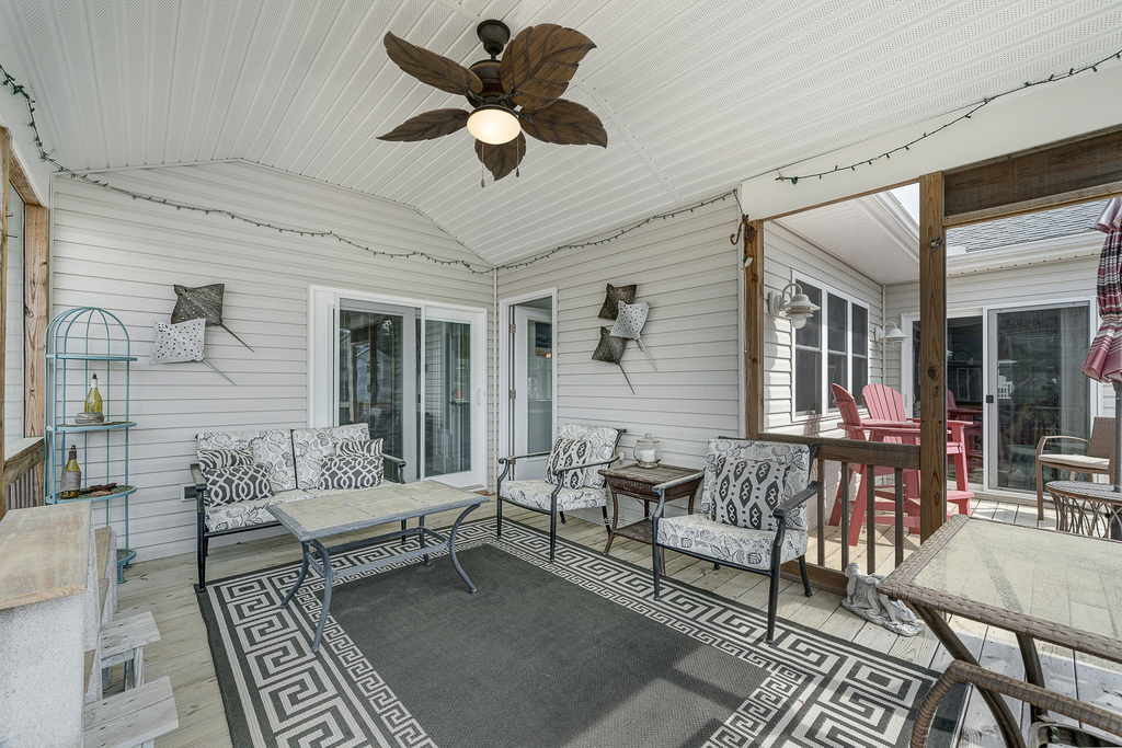 You'll love chilling on the Waterfront Screened Porch, as well!