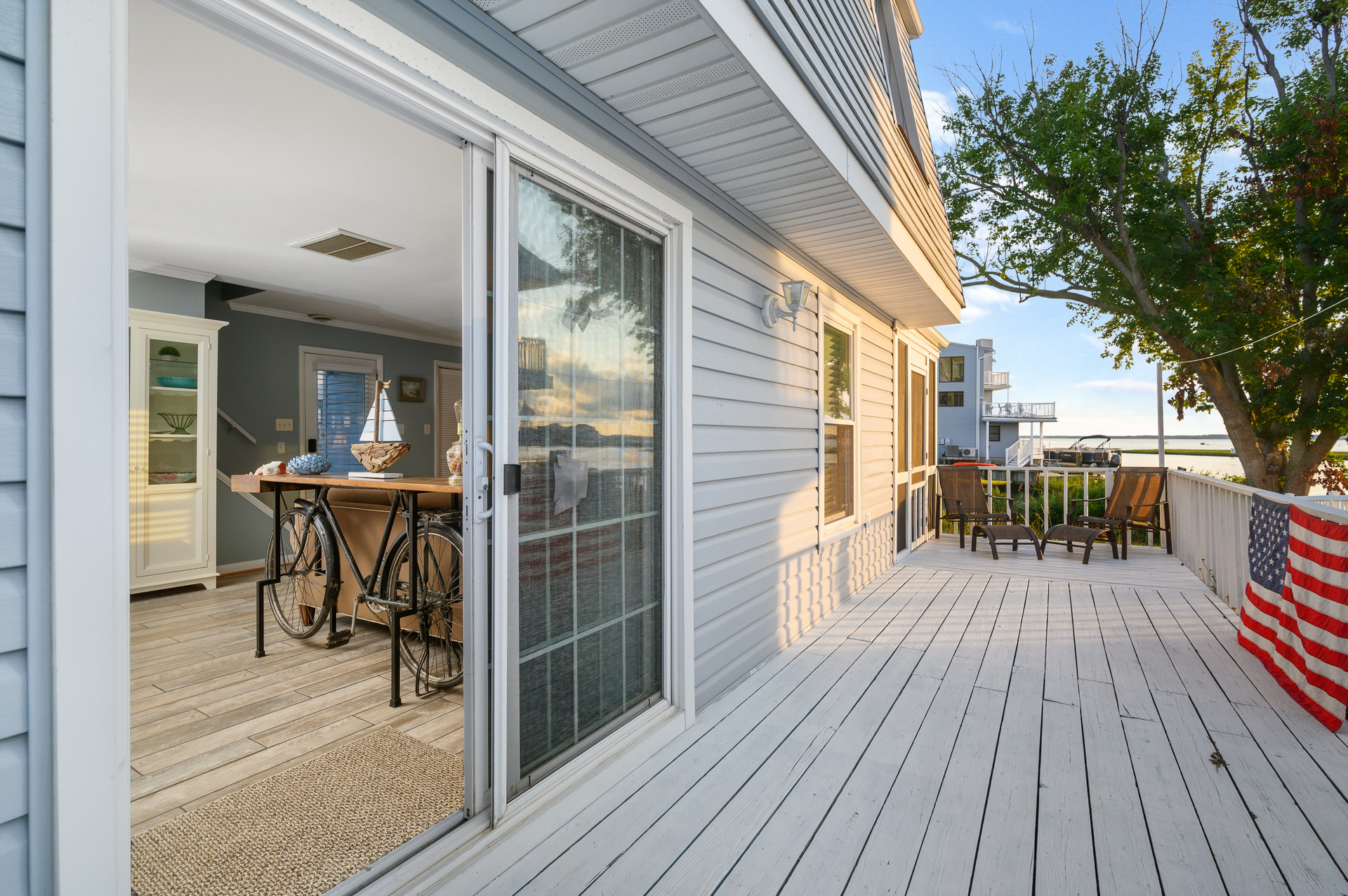 Lovely, spacious deck located just off the dining room!