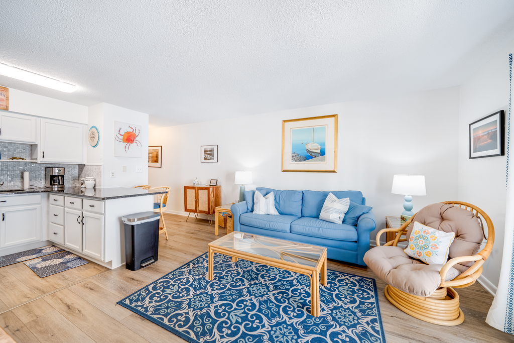 With newly installed Vinyl Flooring and Colors Sand and Sea throughout, you'll always feel like you're on Island Time!