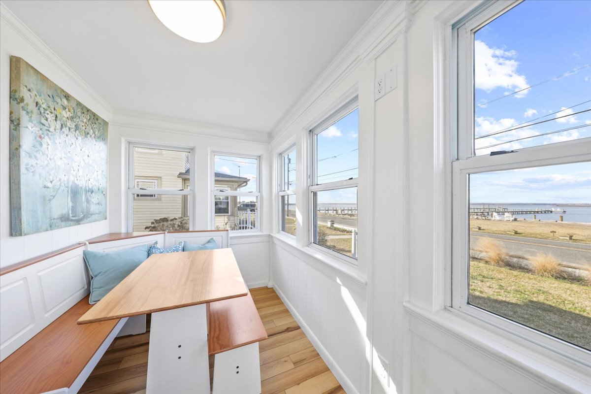 Dine with a View in the Breakfast Nook on the Sun Porch.