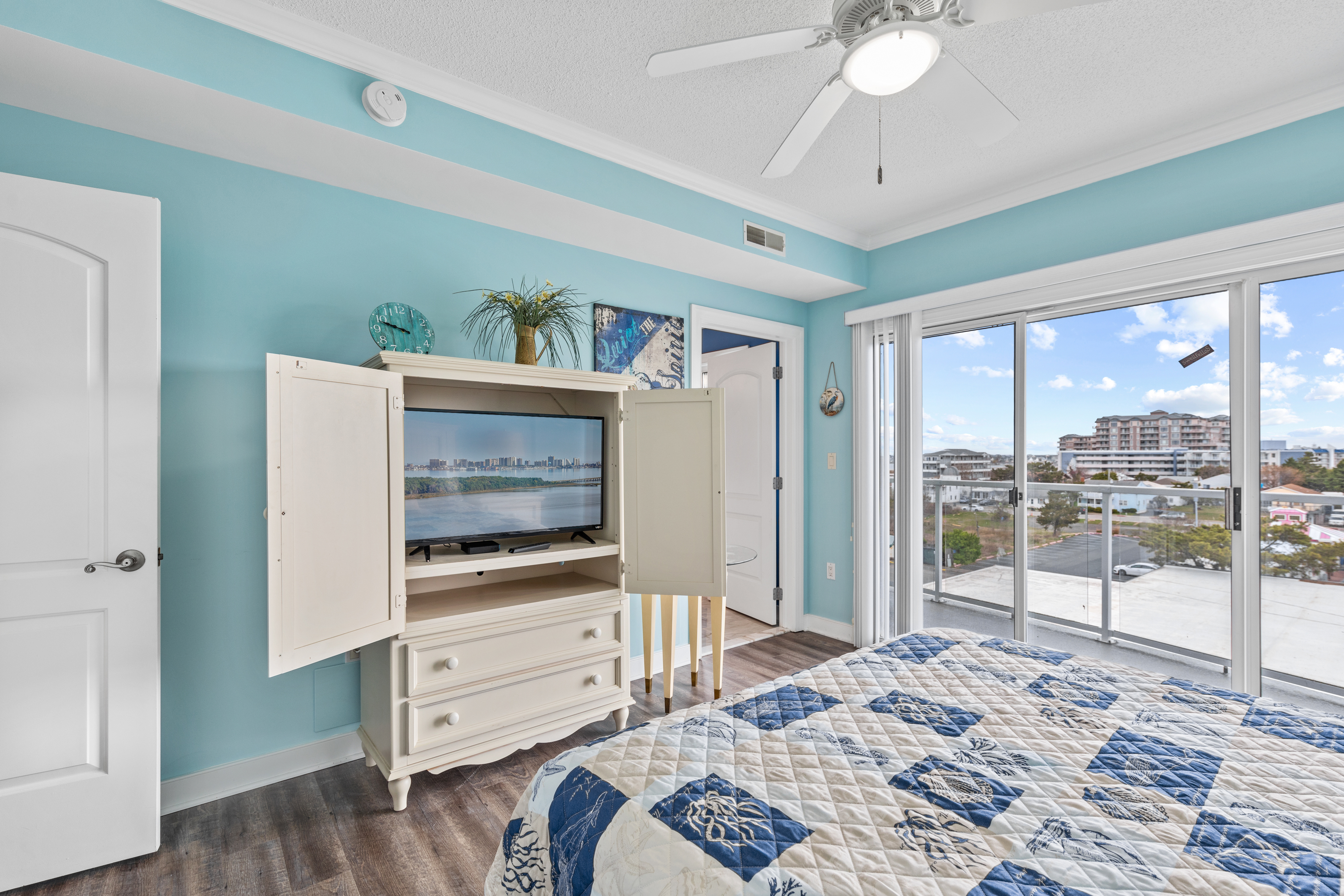 Private Balcony Access and a Flat Screen TV.