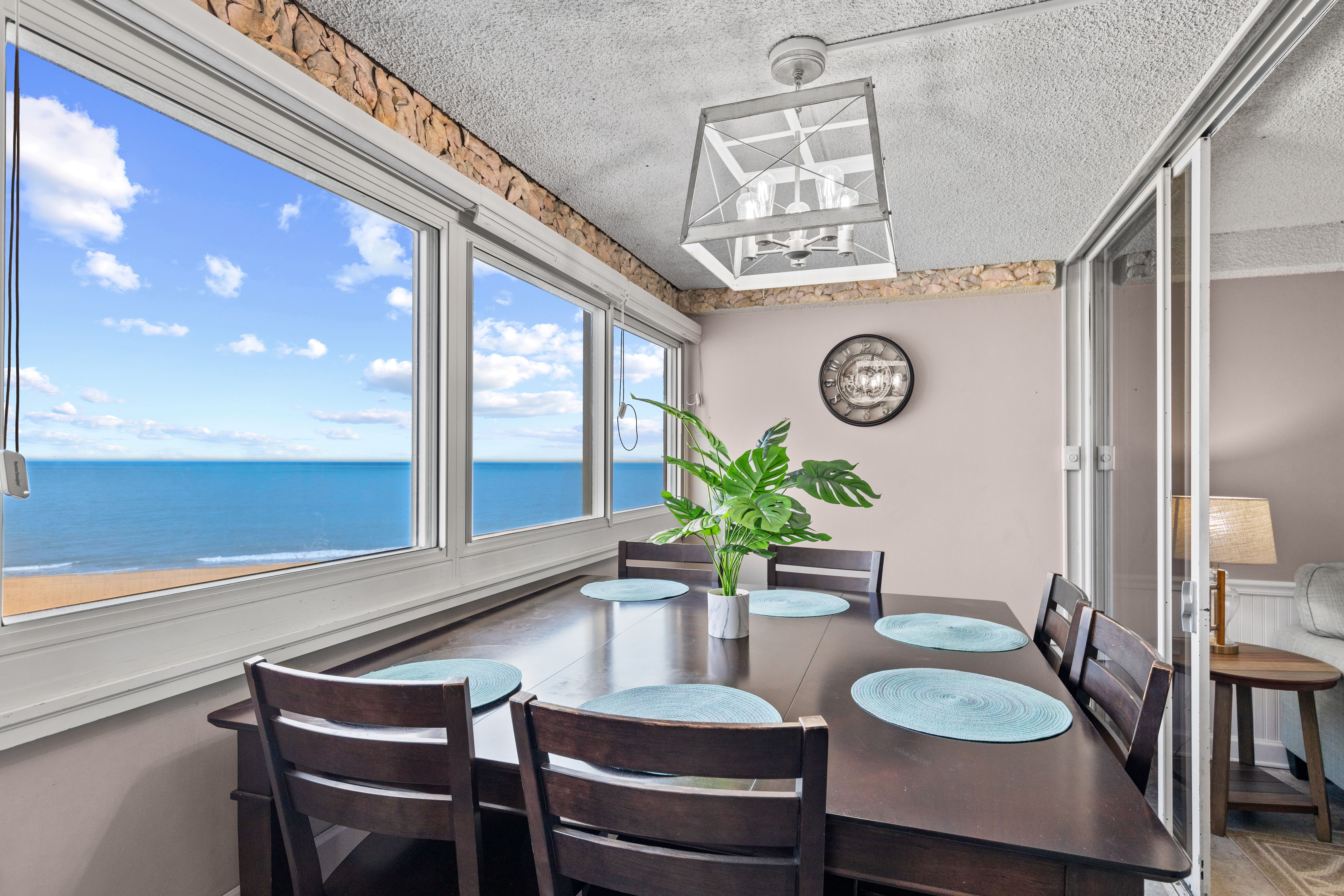 Every seat has the best view in this Dining Area.