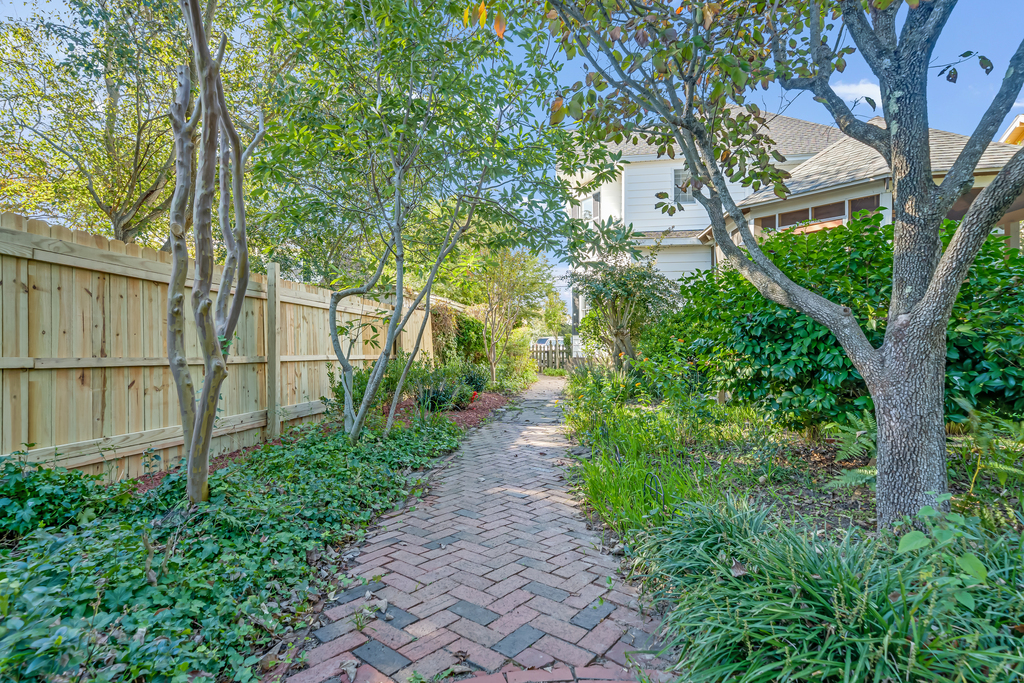 At the end of the path, you'll find a Guest House with Game Room!