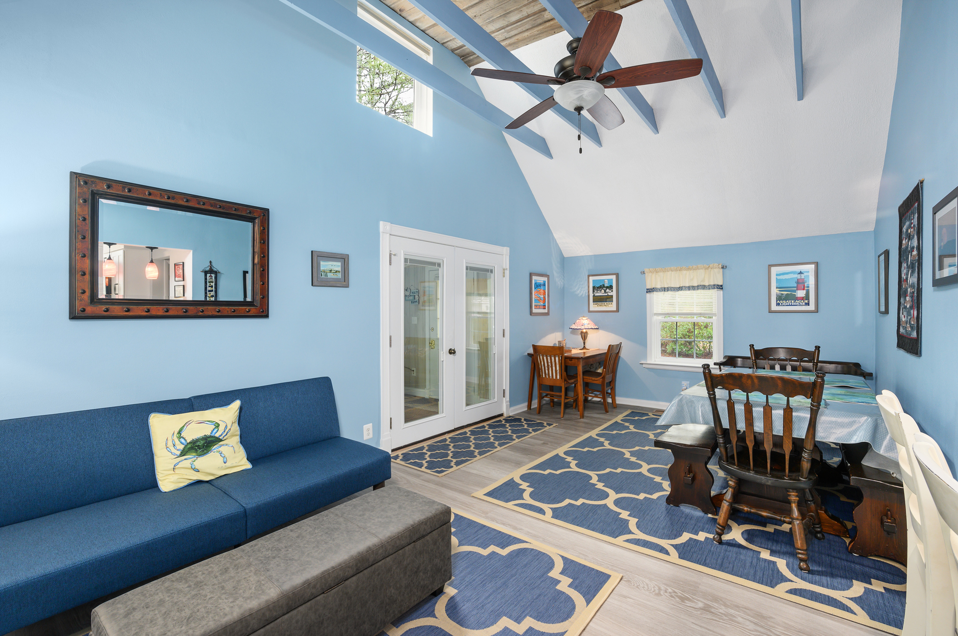 Adorned in Colors of Sand and Sea.