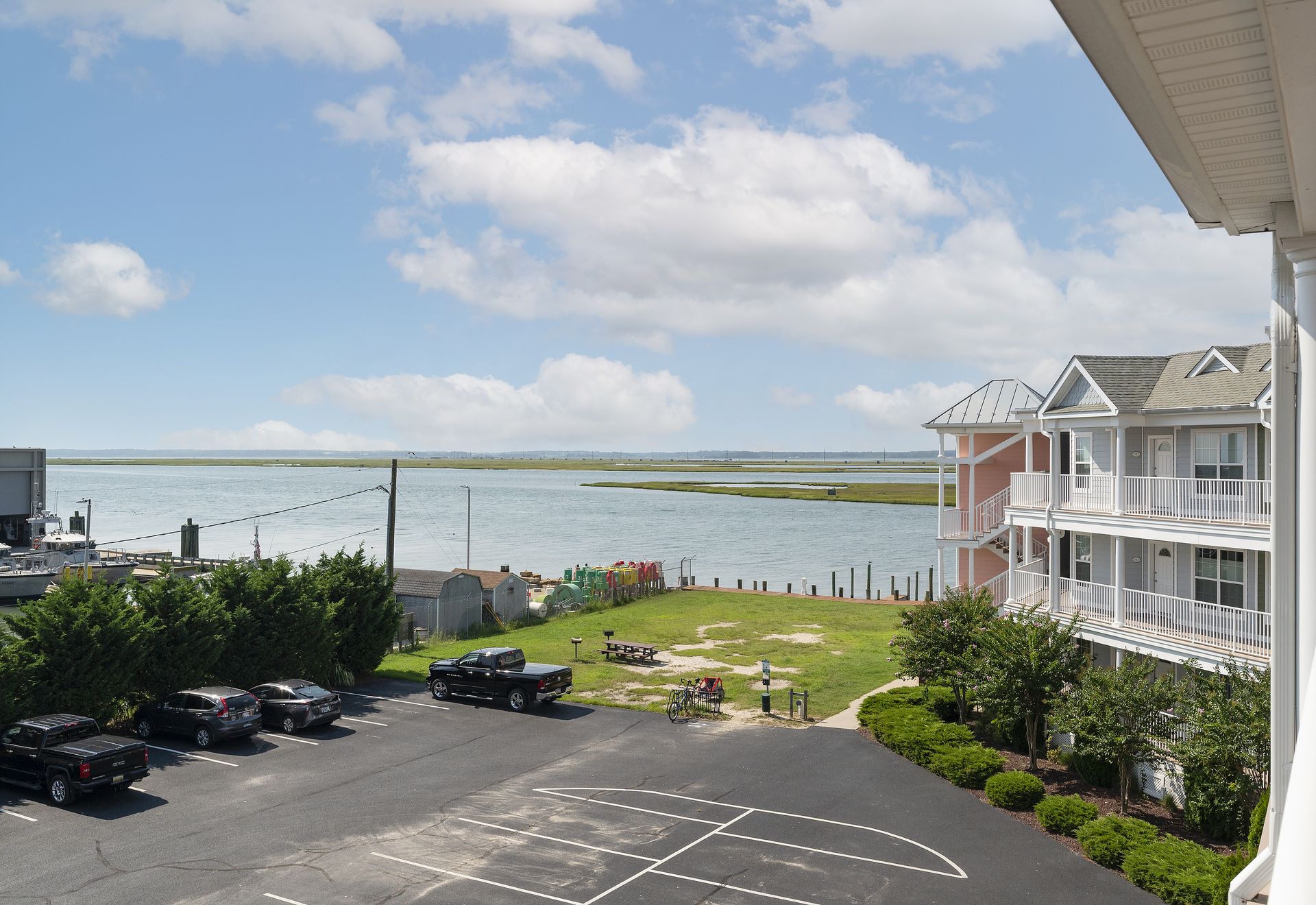 Looking from Picasso's front door towards the Bay.