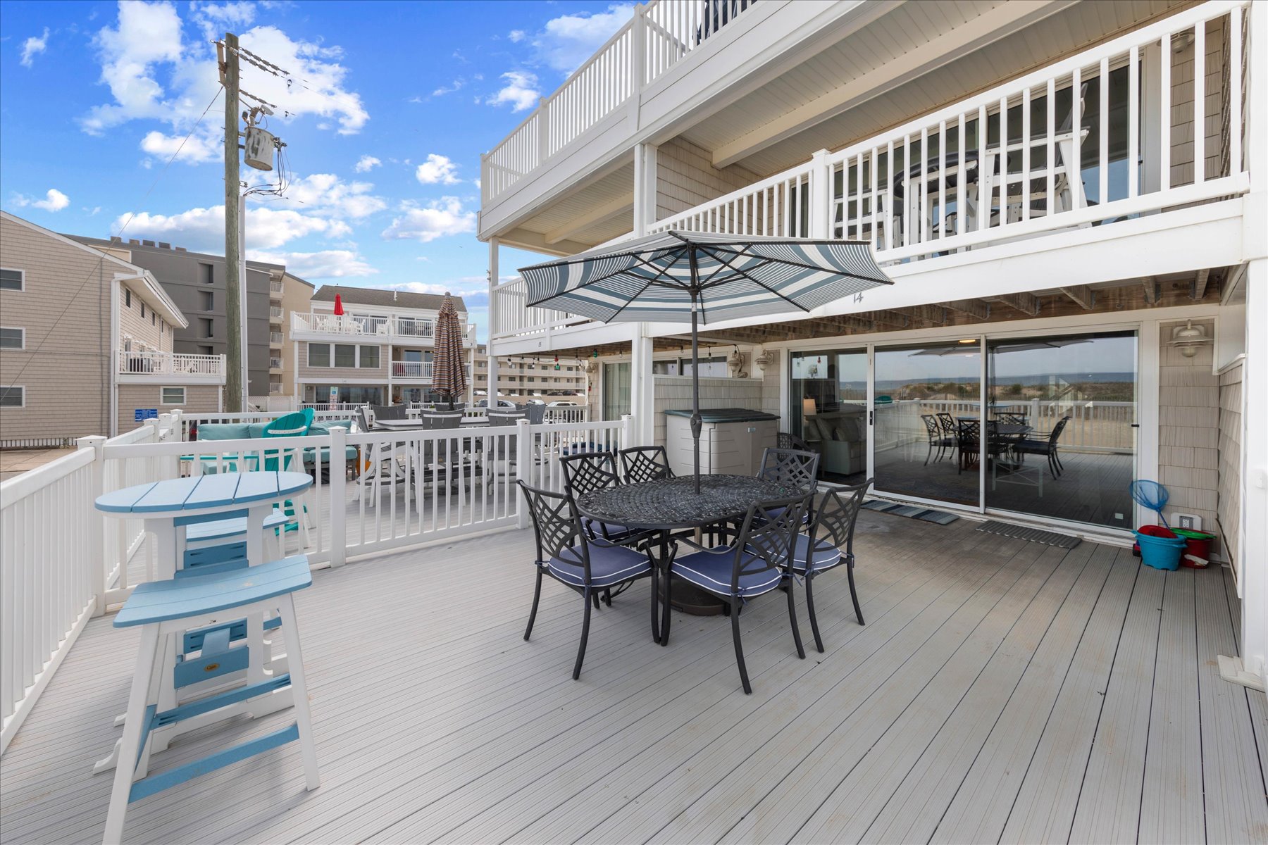 Relax while listening to the waves crash the shore.