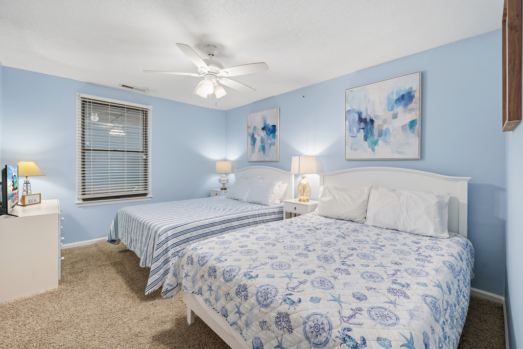 Bedroom 2 with 2 Full Beds.