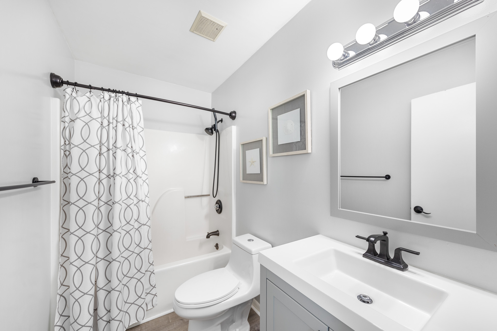 The Second Bath is a Shared full bath.