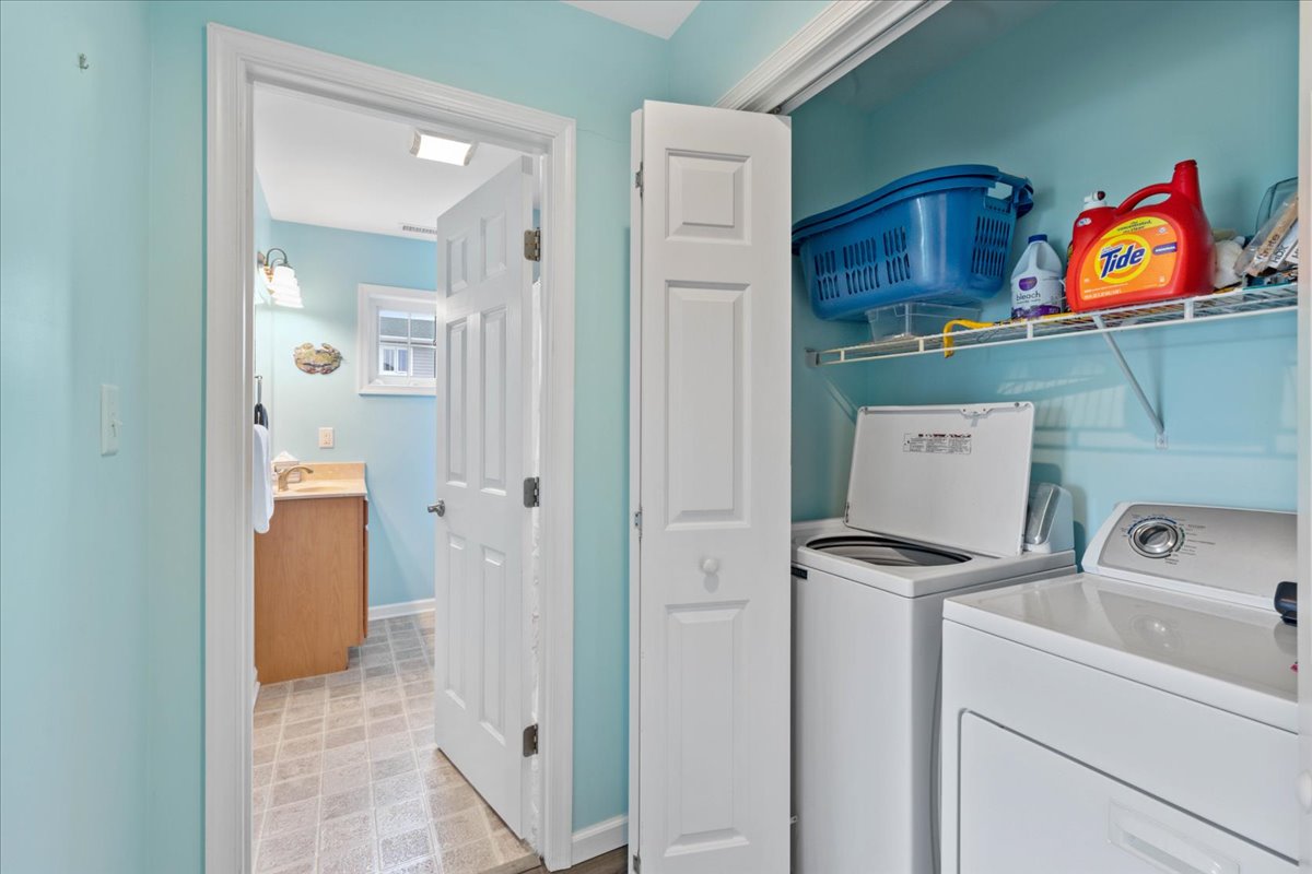 Full Size Washer and Dryer for your convenience.