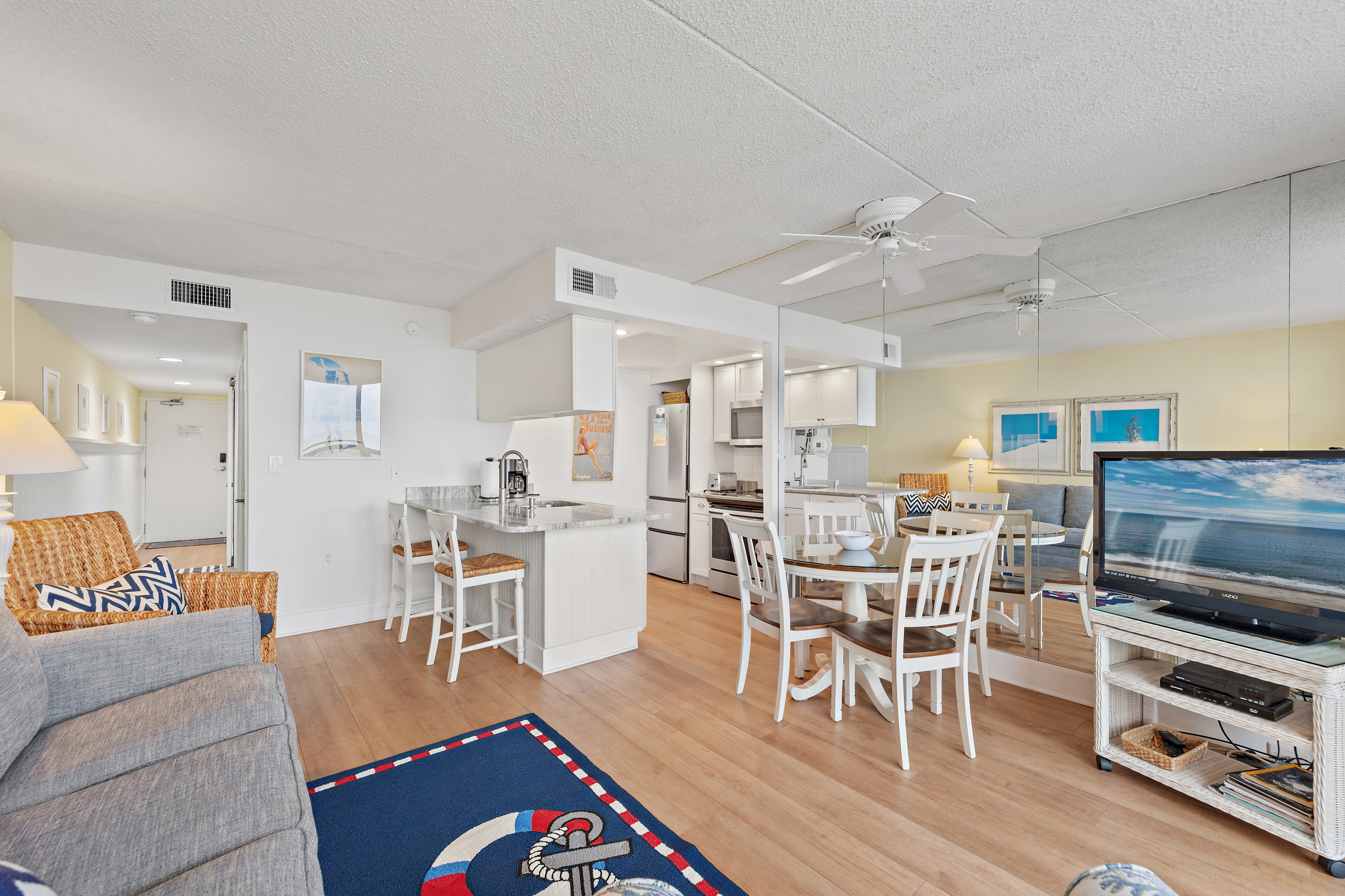 No one will miss a moment of the family fun with the lovely open living space
