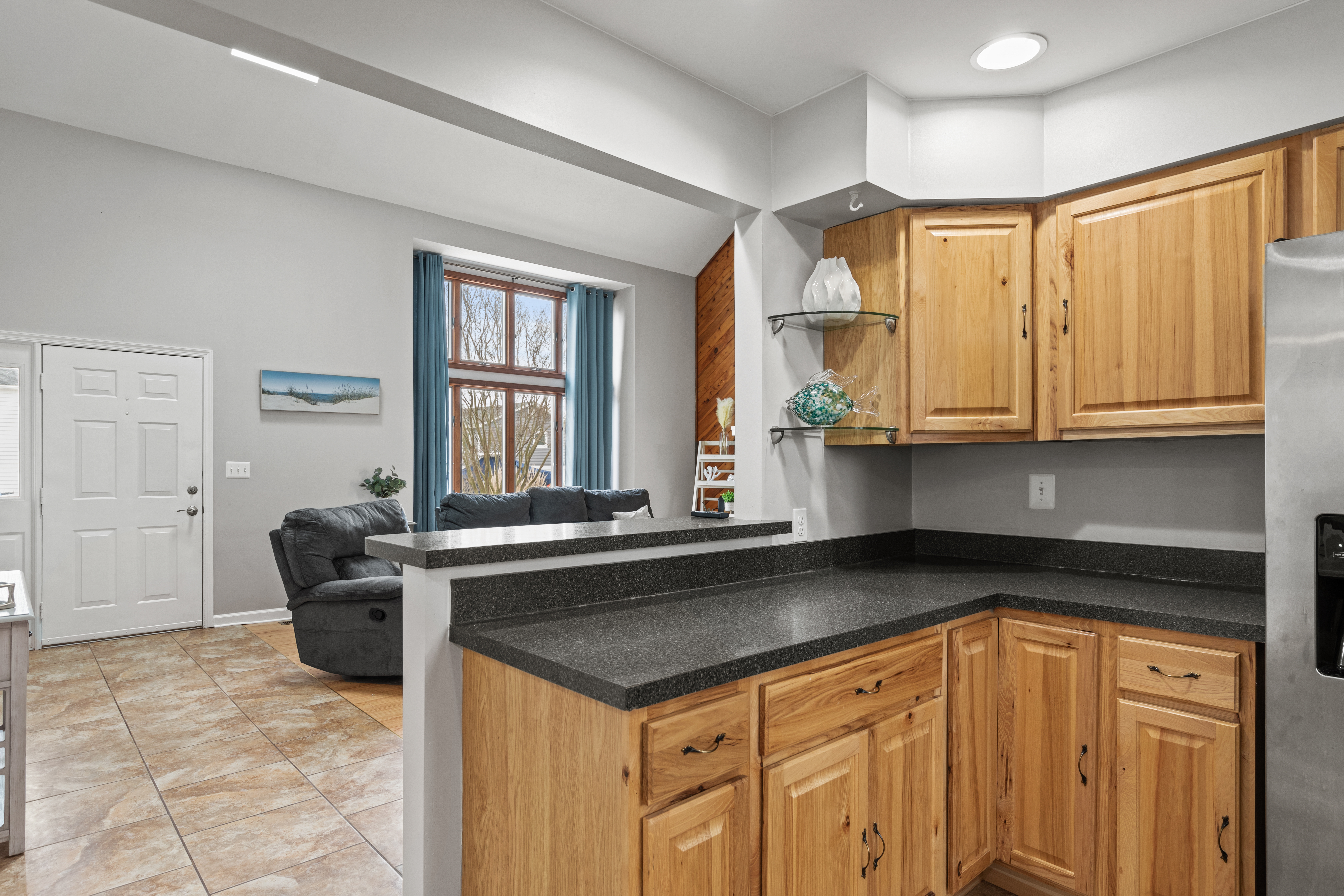 From the Living Area you will access the spacious Kitchen.