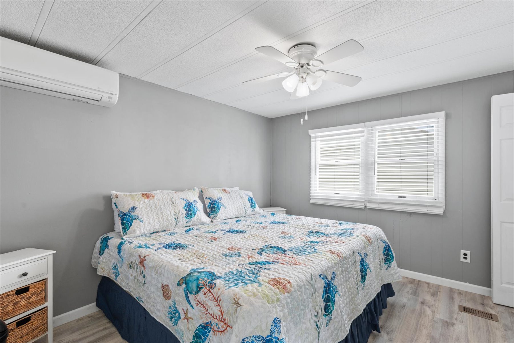 Rest easy on this plush king sized bed