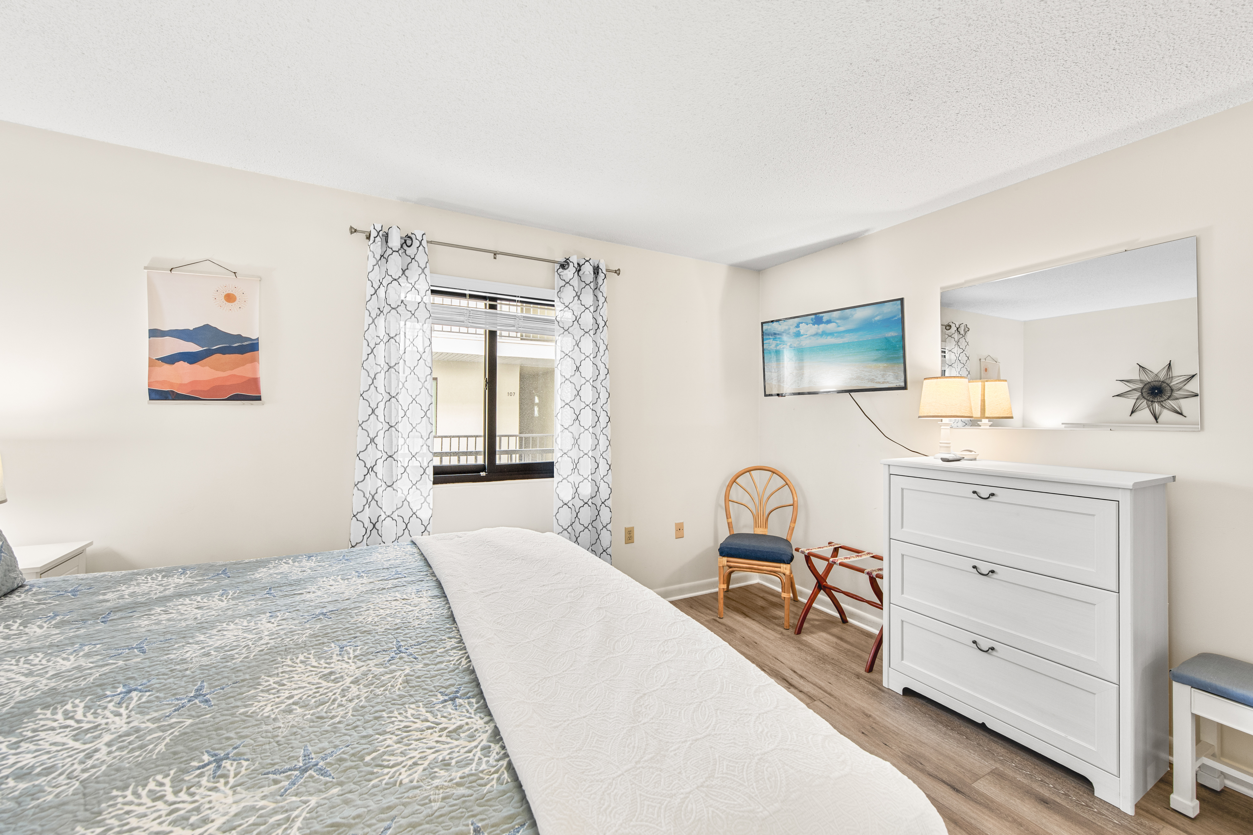 Catch up on your Favorite Shows on the Flat Screen Smart TV.