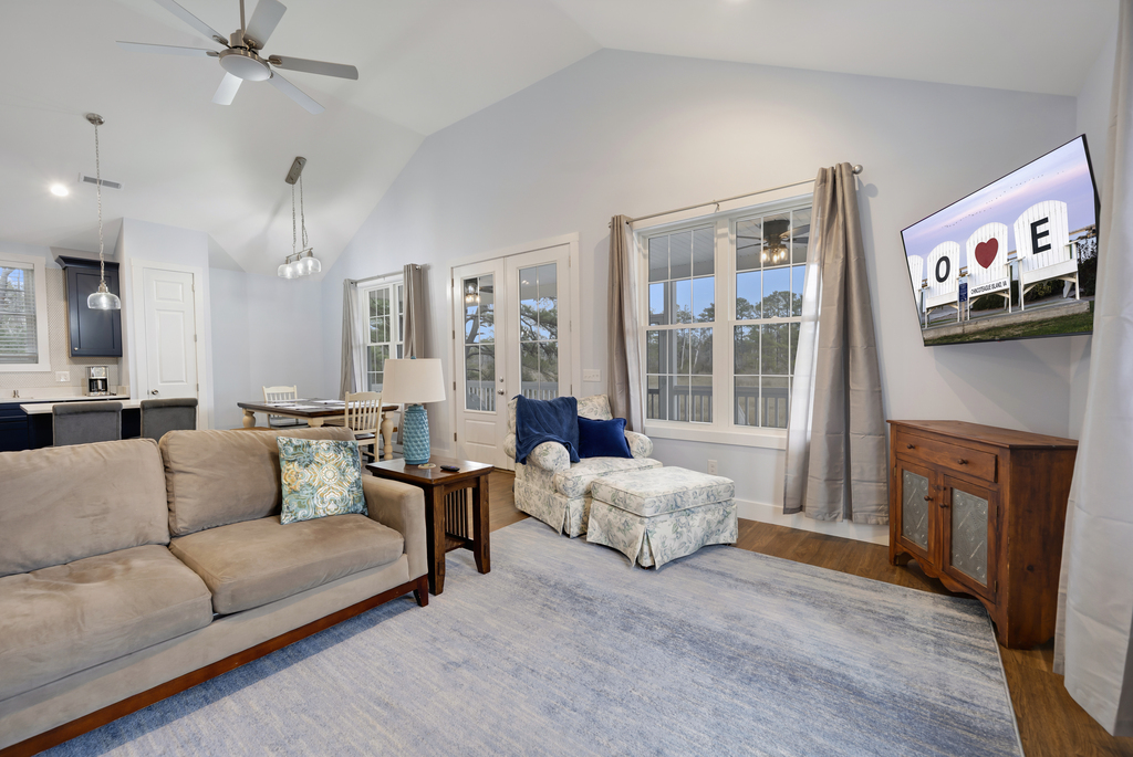 The Feathered Nest overlooks a Tidal Creek - beautiful Views galore!