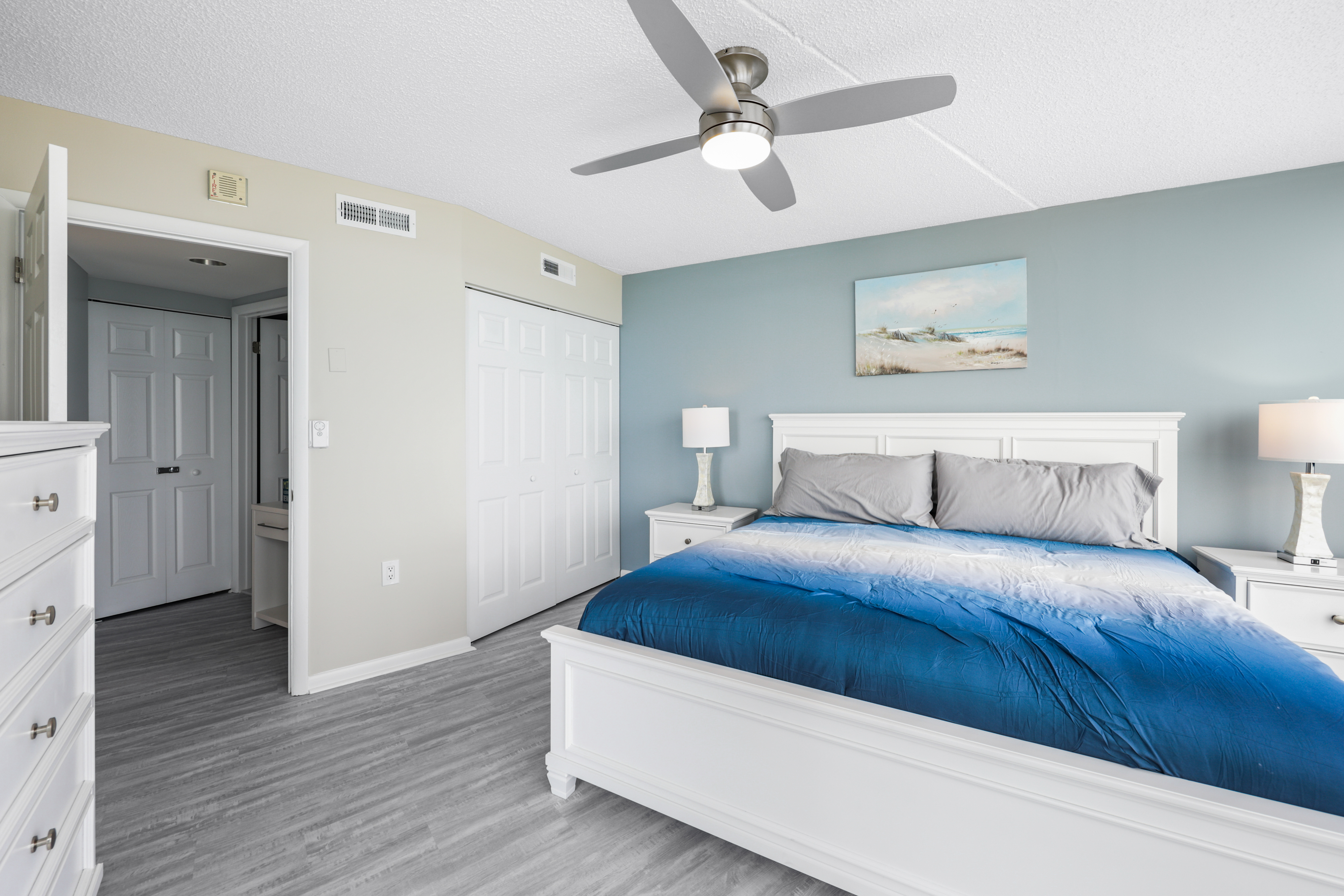 This Primary Bedroom is a peaceful retreat.
