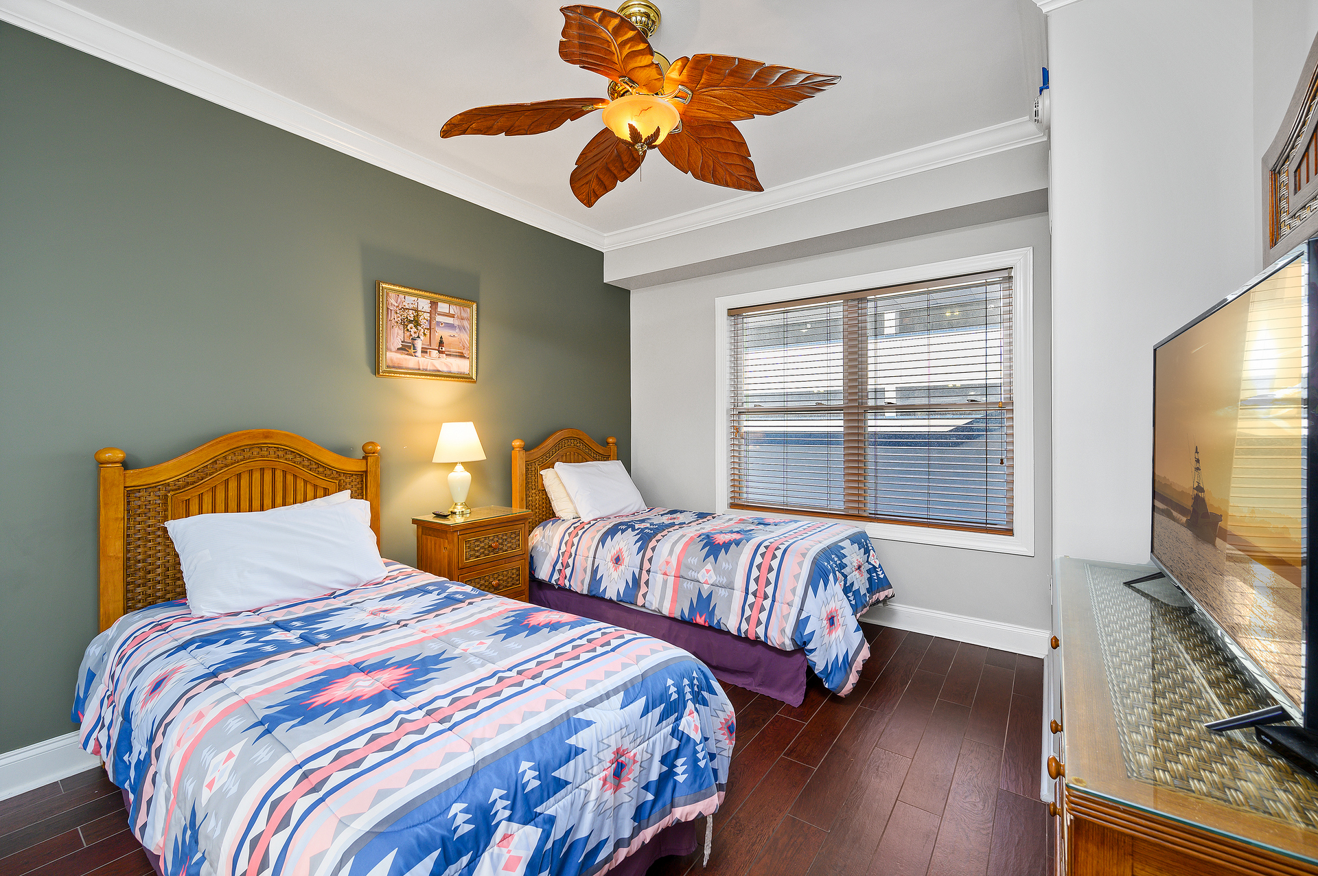 Bedroom 3 is perfect for the kids, with two Twin beds