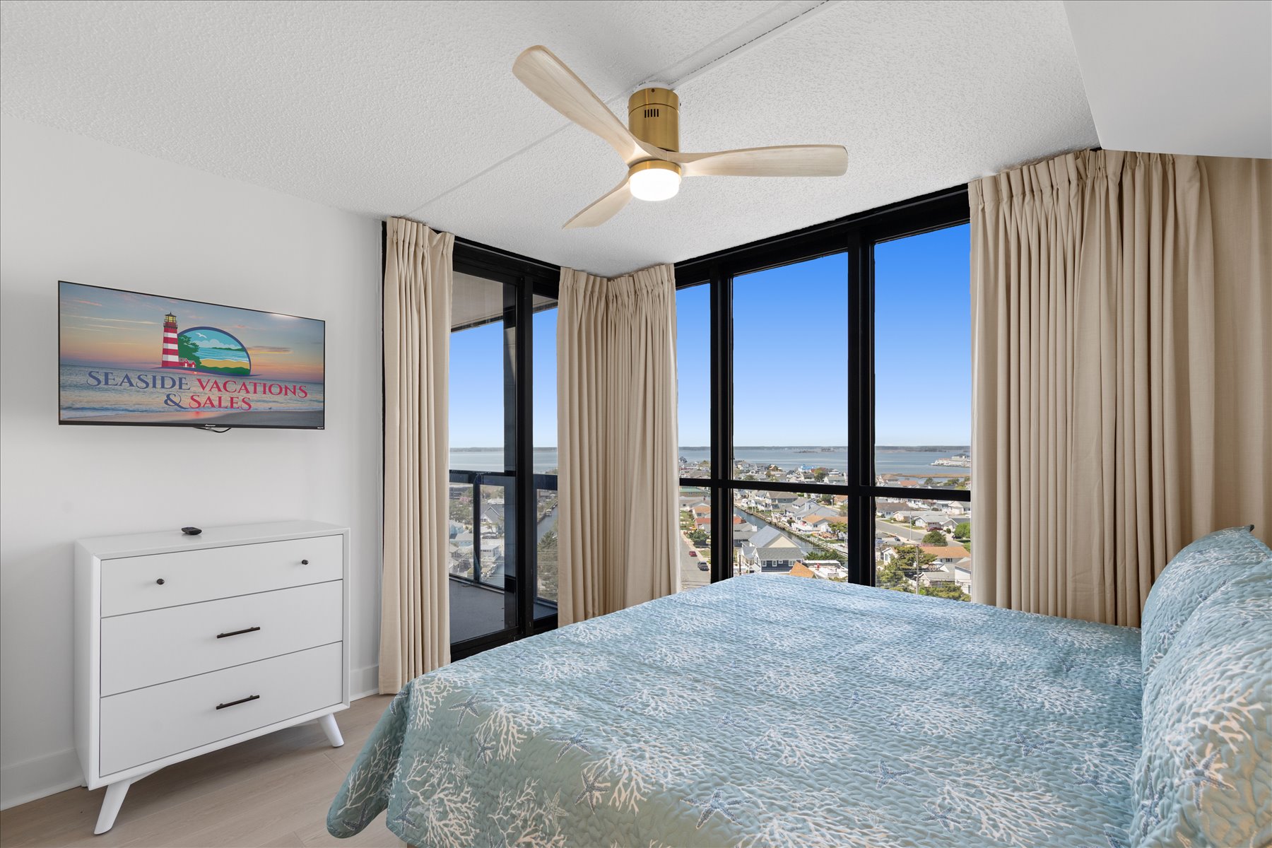 Bedroom 2 with endless sky views.