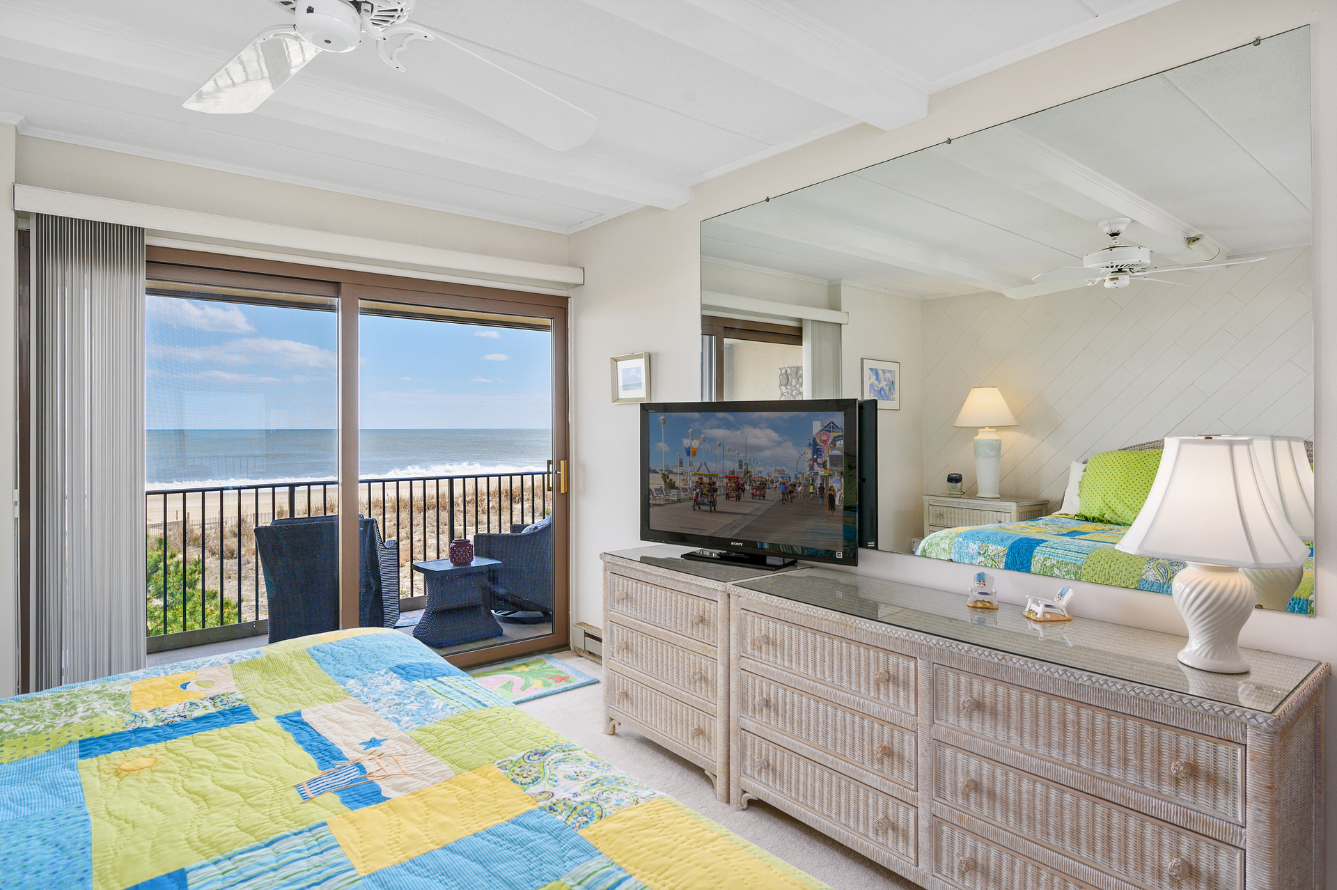 This Primary also has its own Flat Screen TV