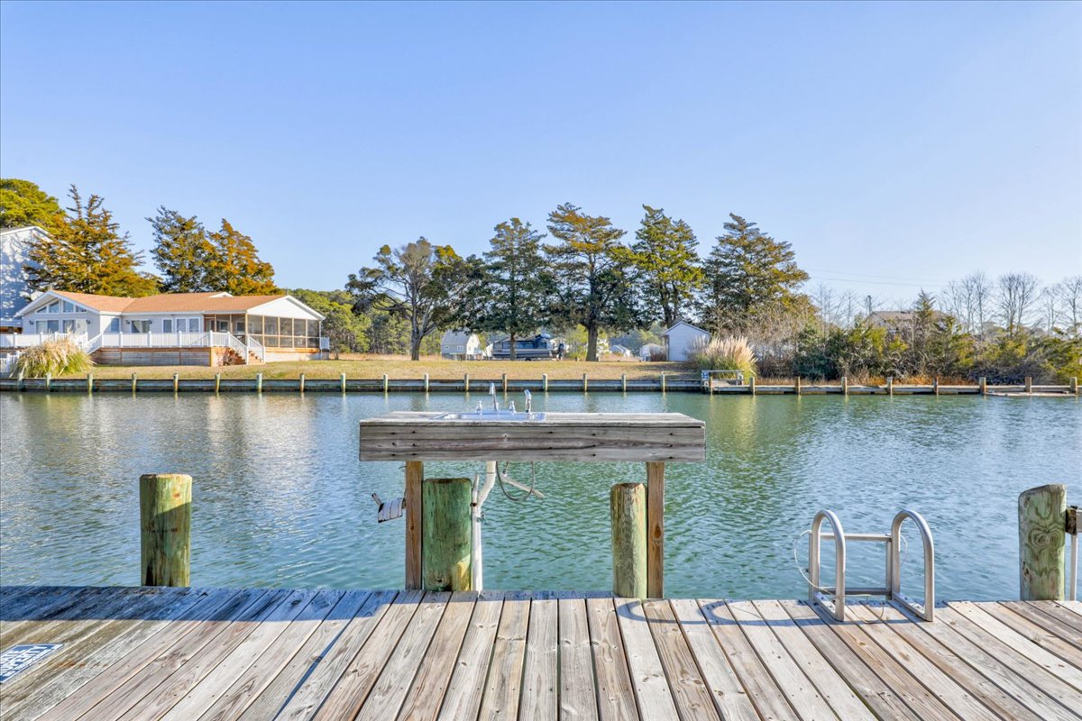 Clean the fresh catch of the day at the Fish Cleaning Table.