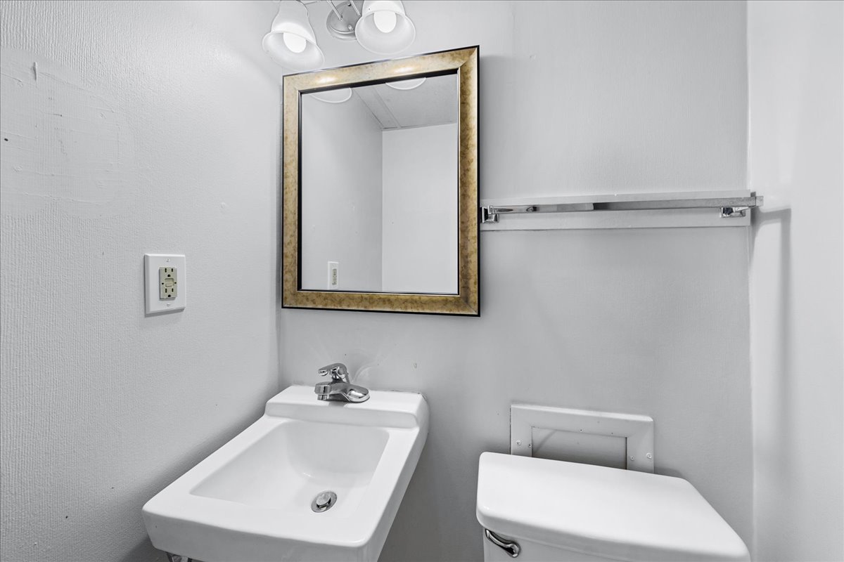 Convenient Half Bath, perfect for freshening up before a night out!