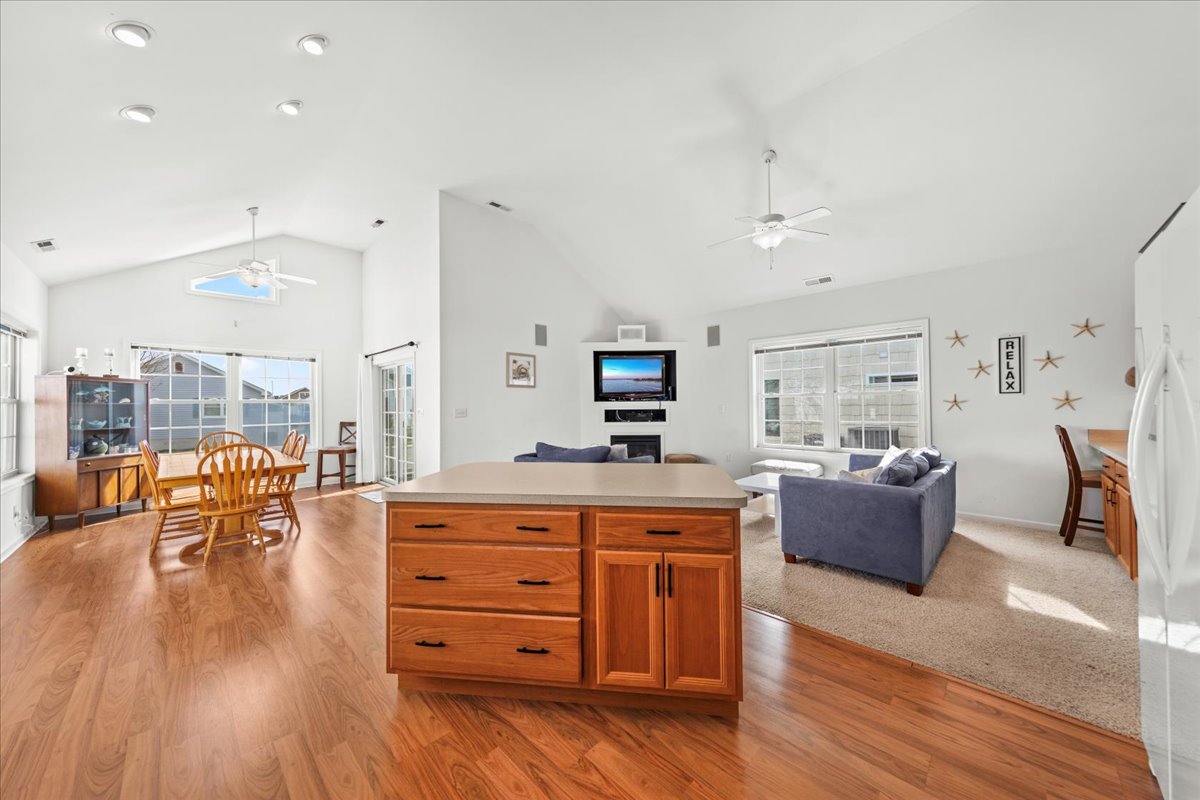 The Open Living & Kitchen Area allows you to never miss out on a bit of Family Fun!