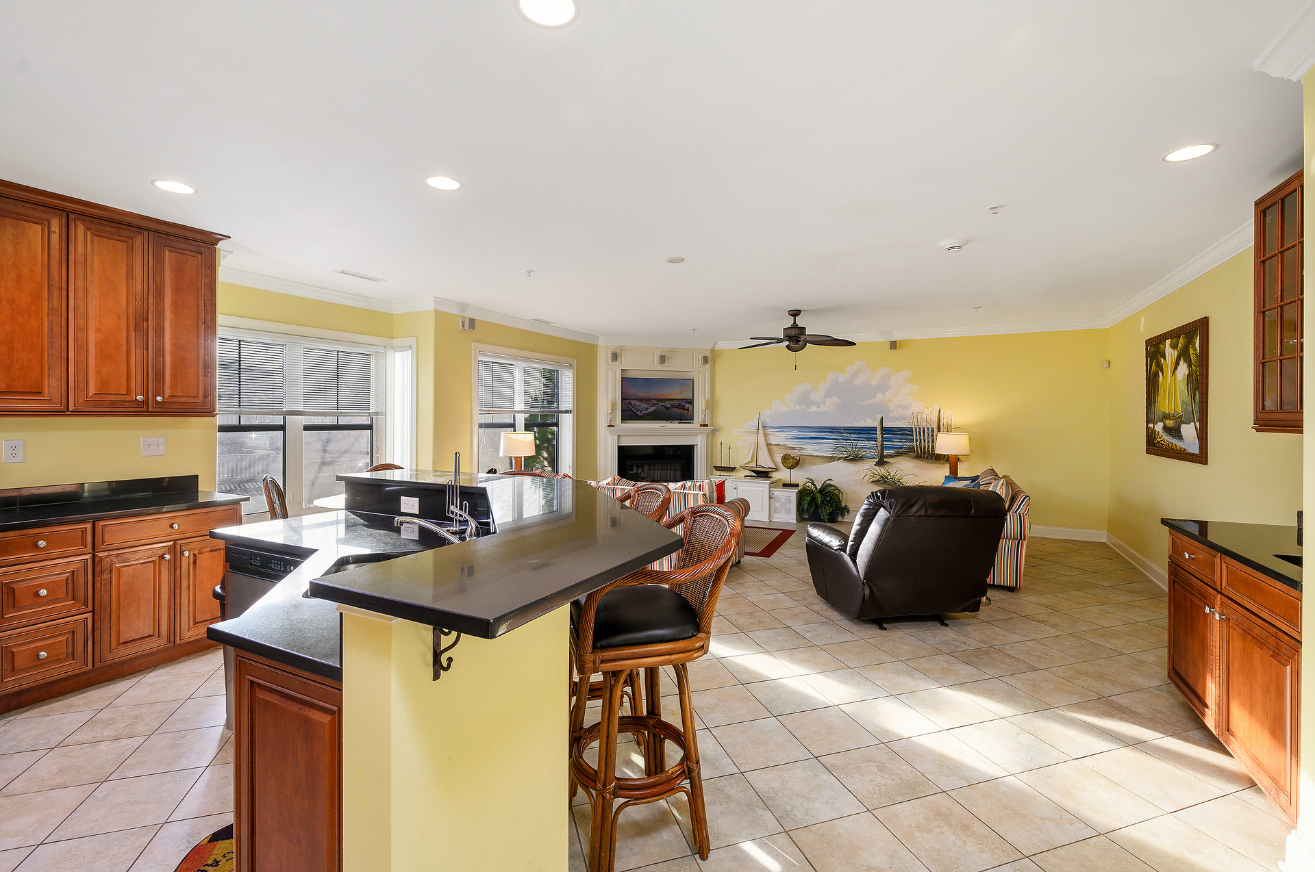 This open floor plan helps make the best of family time together