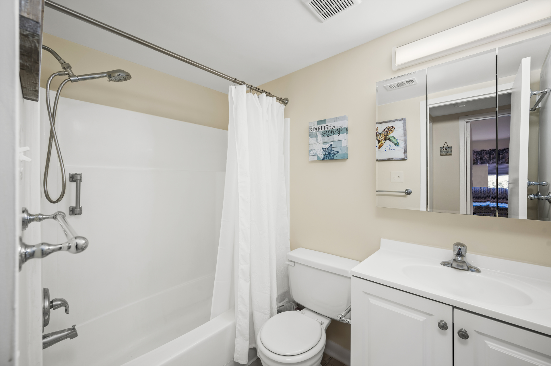 Full Bath 2 has a Tub/Shower Combo and is convenient to Living Area.
