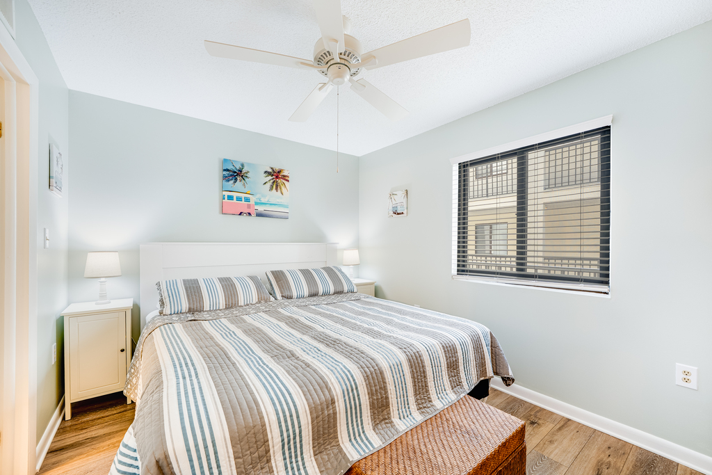 Sink into the Cozy King Bed and Relax after your Beach Days!