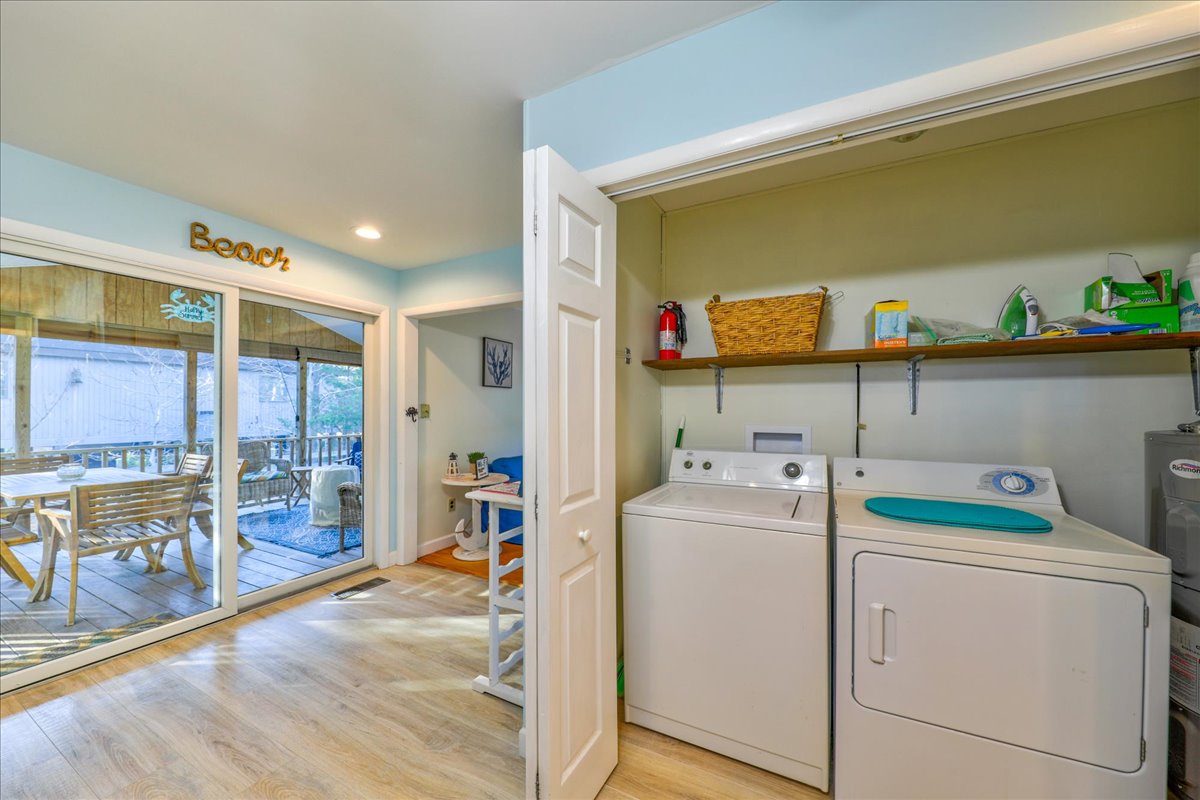 Full Size Washer and Dryer for your convenience.