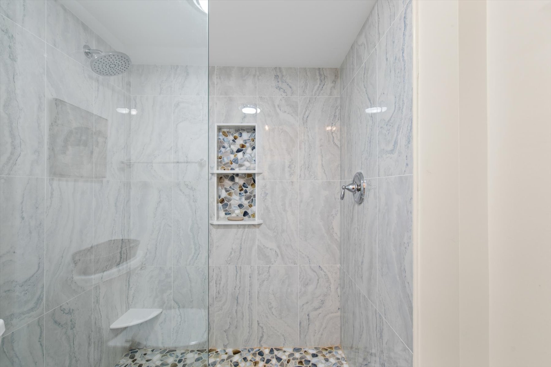 Stylish ensuite with custom walk-in shower!