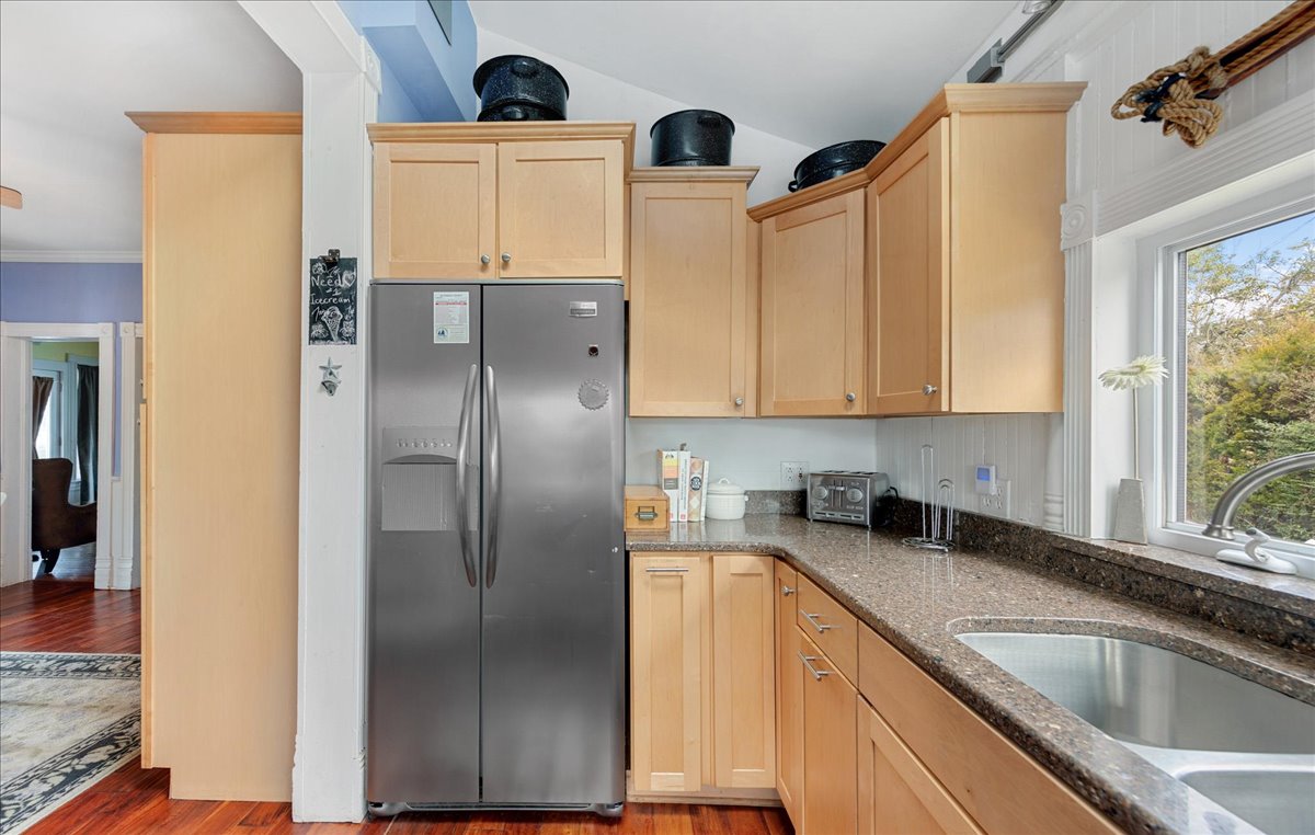 Well-Stocked and has Stainless Appliances.