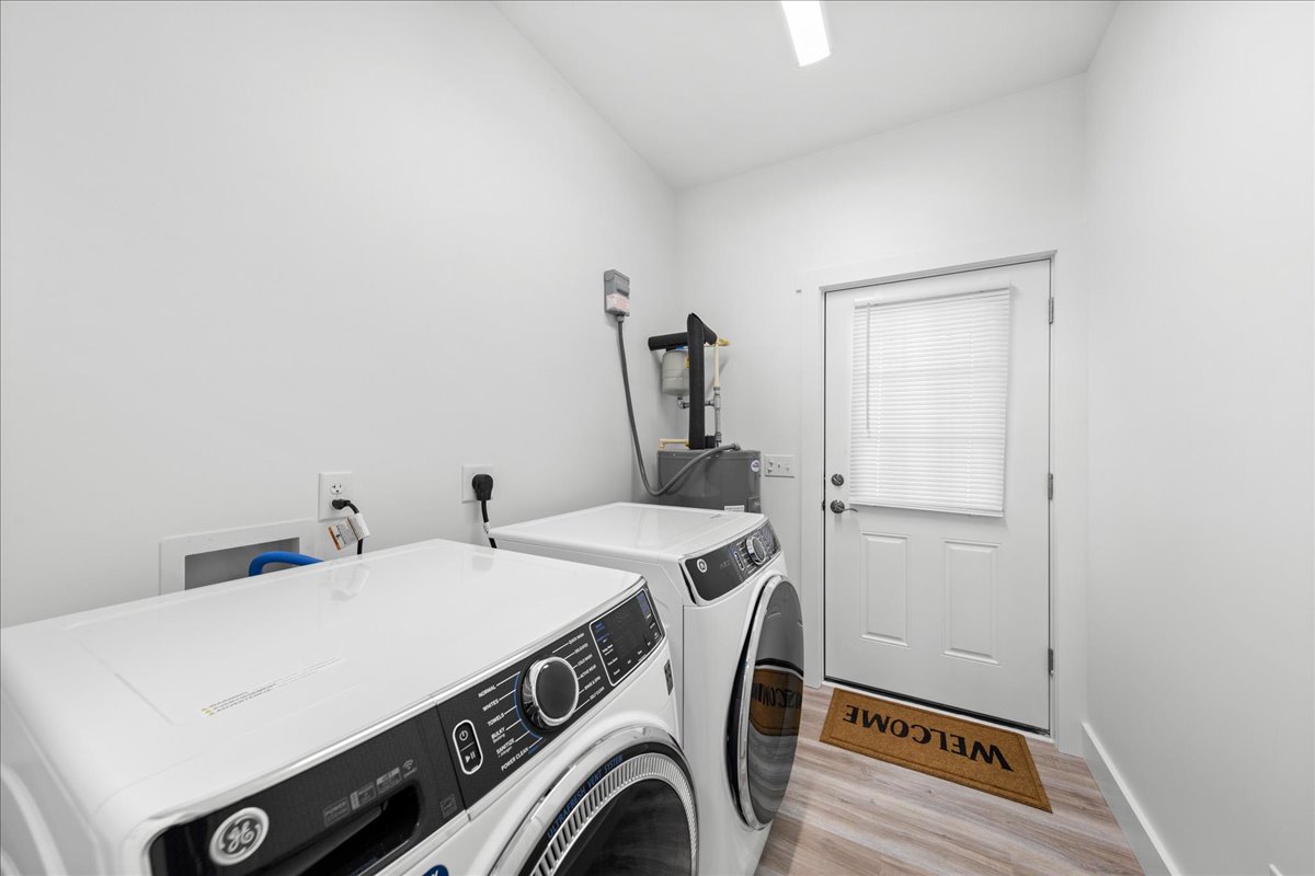Full Size Washer and Dryer for your convenience.