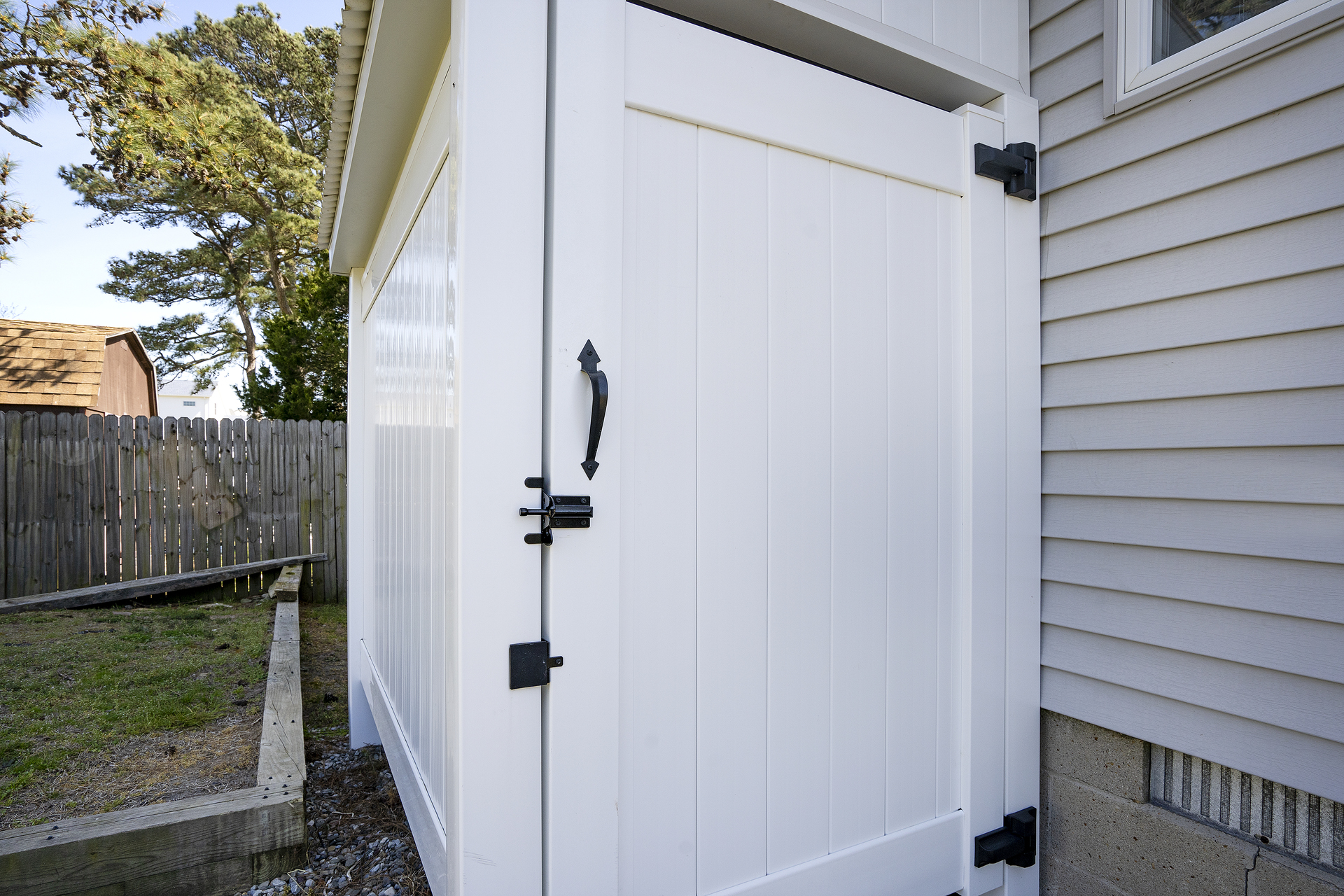 You can even rinse off in the brand new Outdoor Shower!