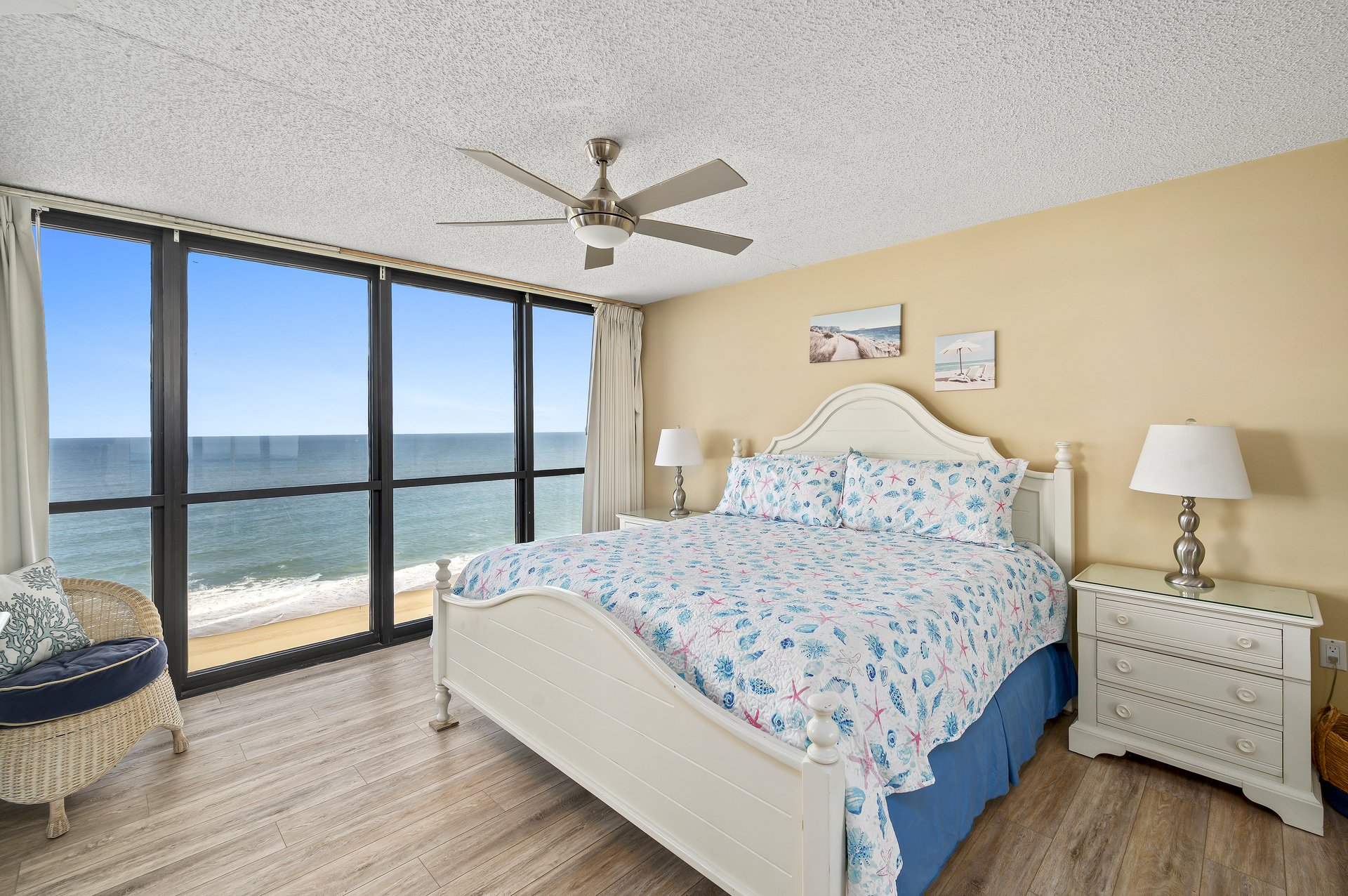 The Primary Bedroom offers Breathtaking Beach Views!