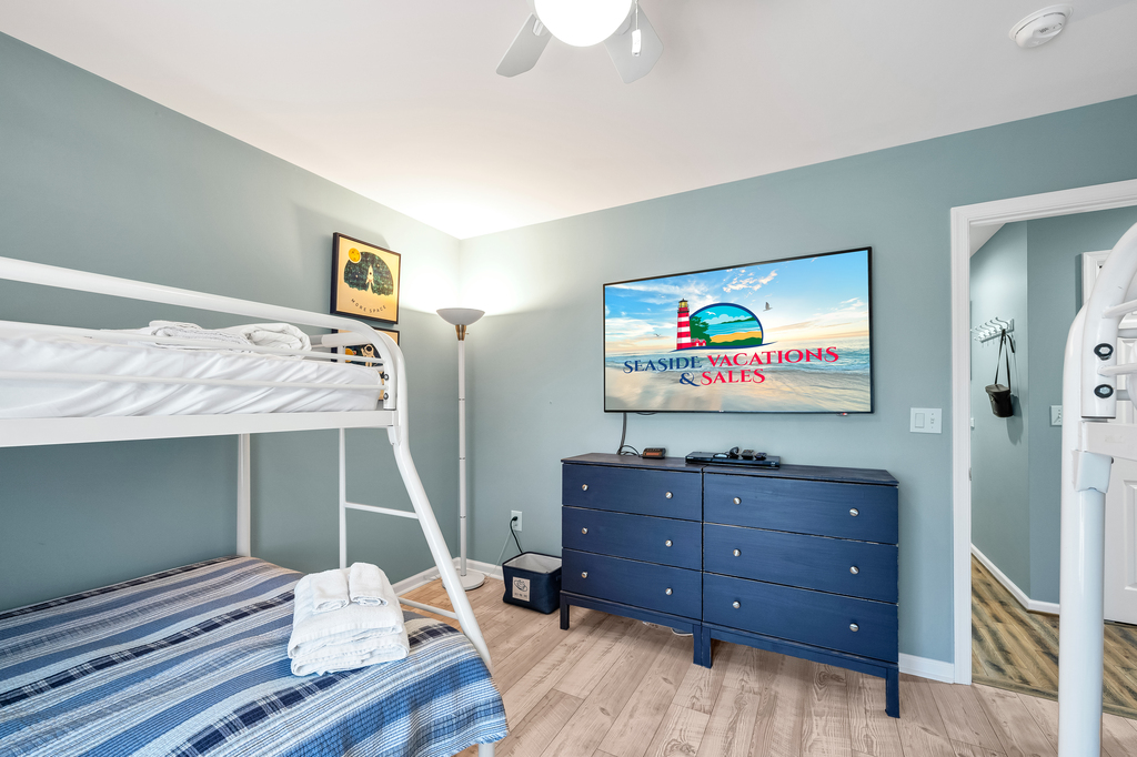 This Bedroom also has a Flat Screen TV