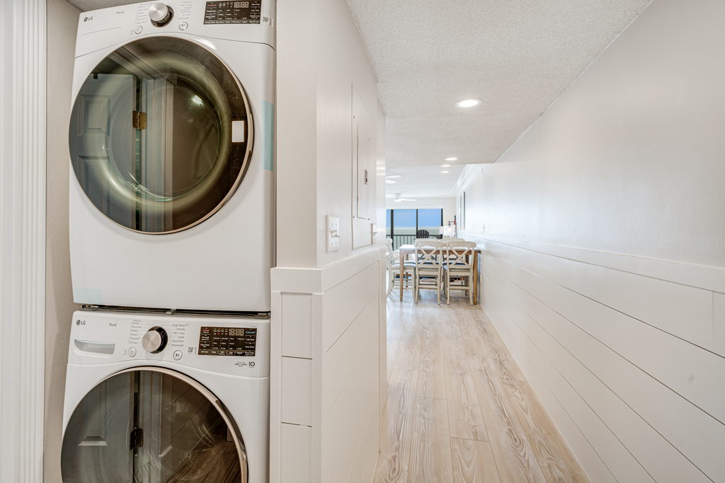 Enjoy the washer and dryer right in the condo for your added convenience.