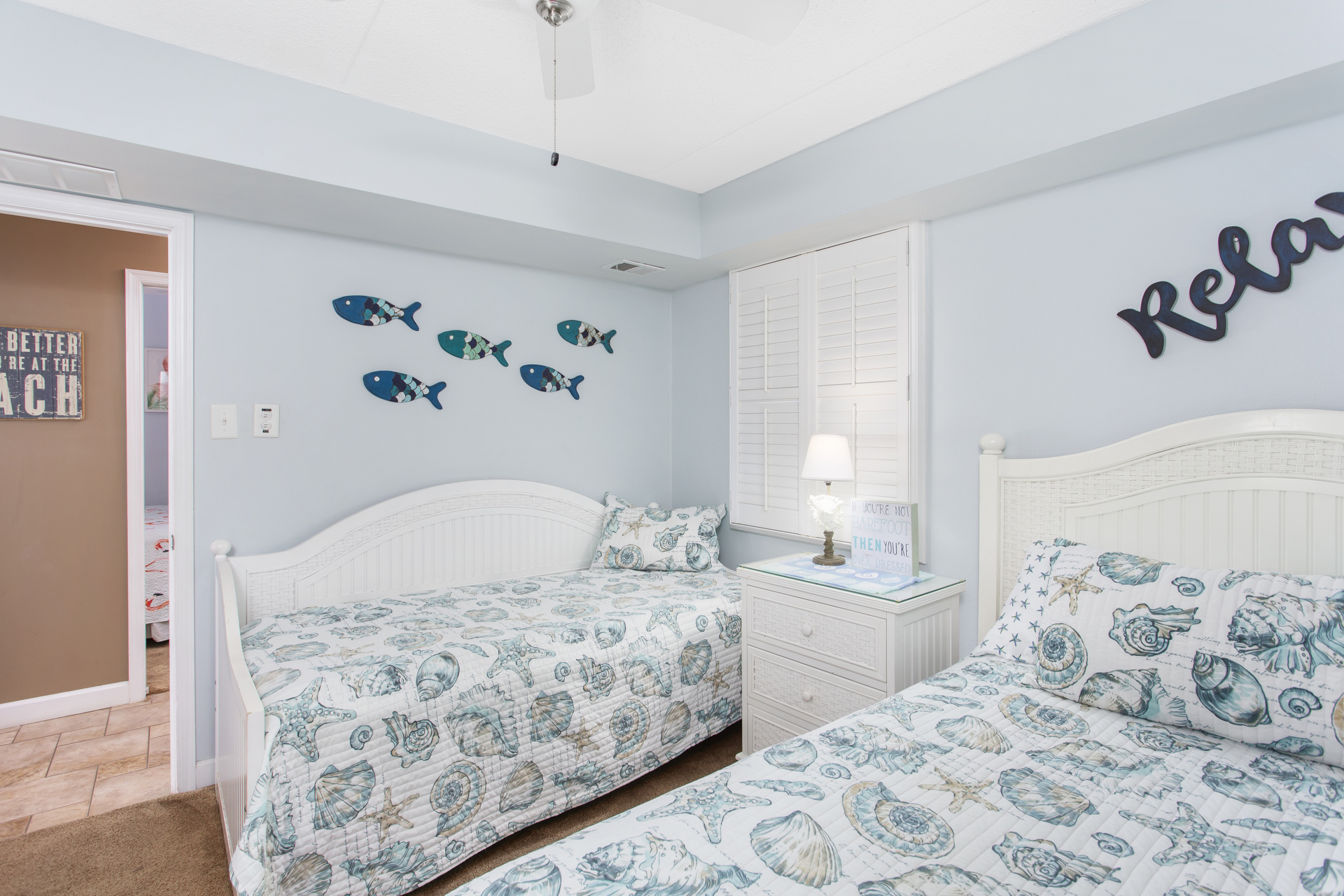 This room is perfect for your little ones to wind down after a fun-filled day at the beach!