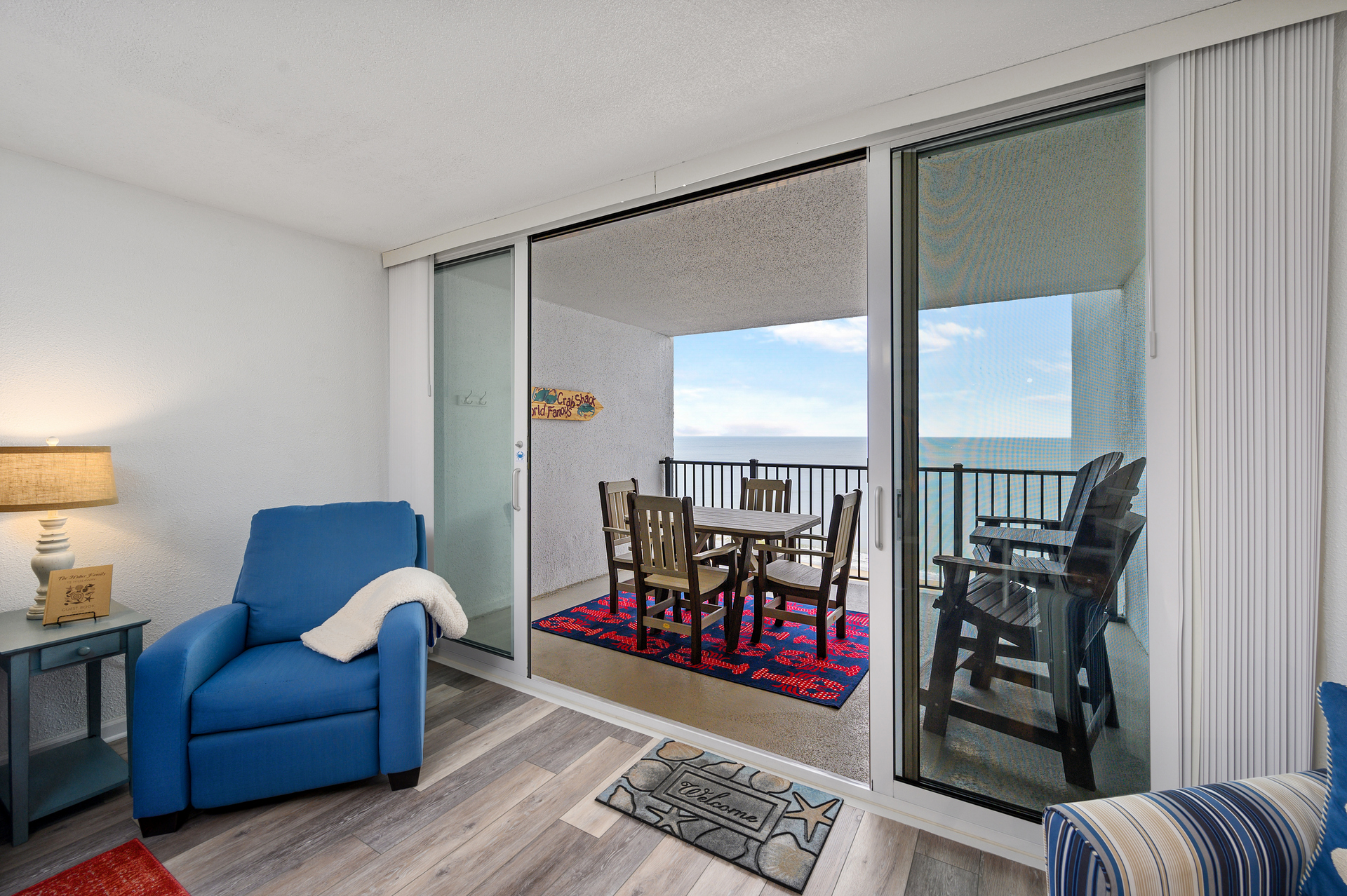 Enjoy the covered Private Balcony!