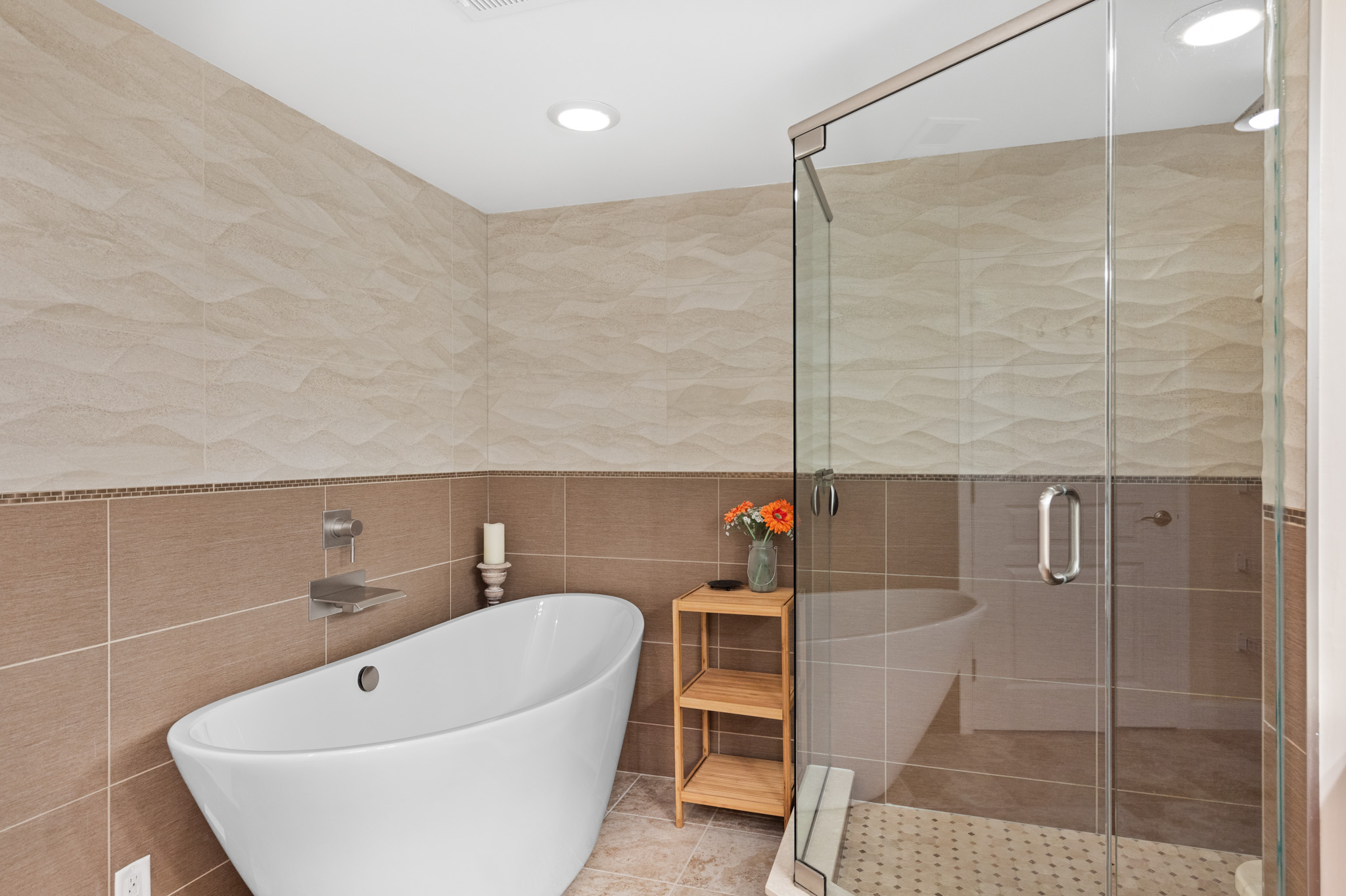 Soak all your worries away in the Bathtub or hop in the gorgeous Walk-In Shower, in this Spa-Like Primary Bath!