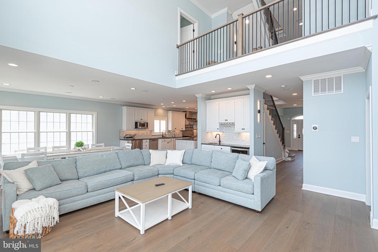 Sink into the Large Wrap Around Couch after a Fun Filled Beach Day!