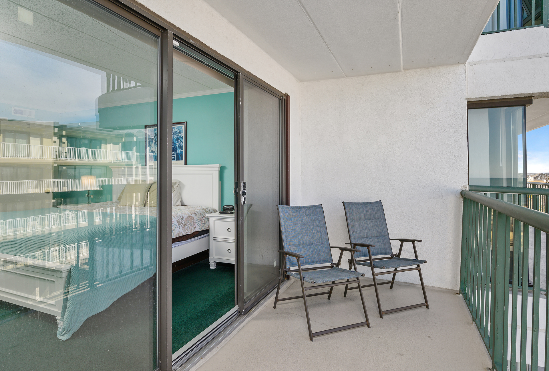 Sit out and watch the stars dance on the Ocean right outside the Primary Bedroom