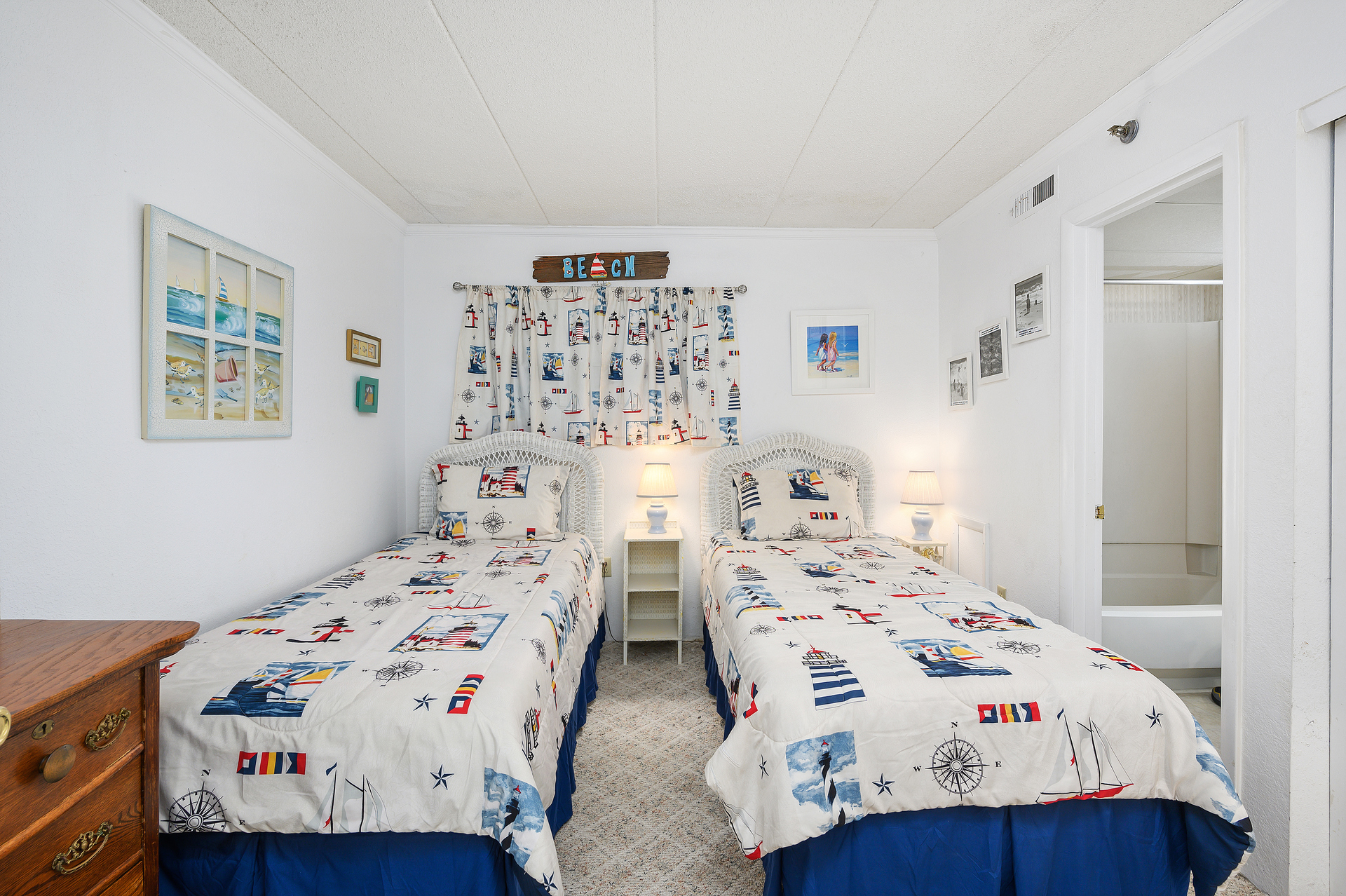 Bedroom 2 is to your left as you enter through the Main Door and has 2 twin beds