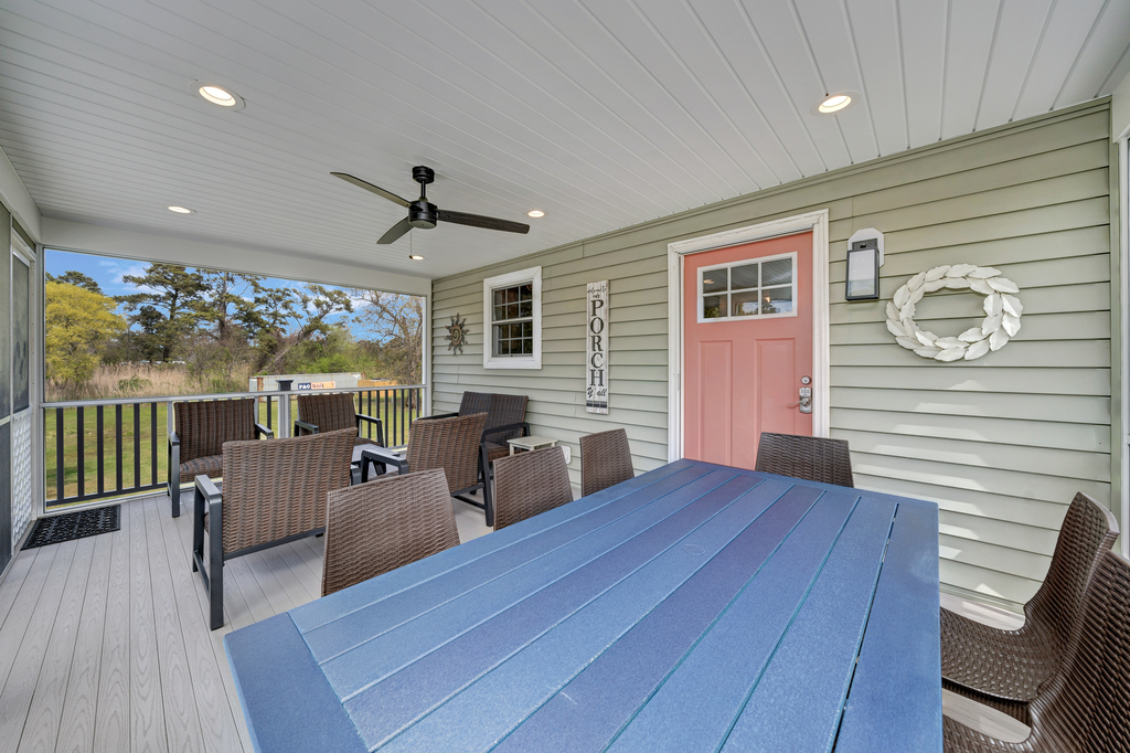 Front Porch leads right into the Kitchen.