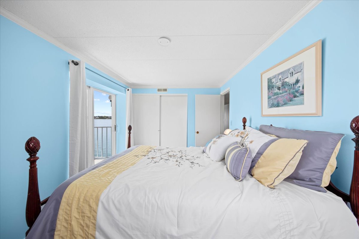 Slip out to enjoy the Bay Breeze on the Private Balcony.