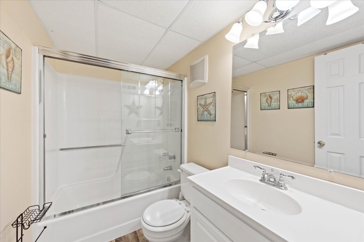 The convenient Shower/Tub combo in the Primary Bath.