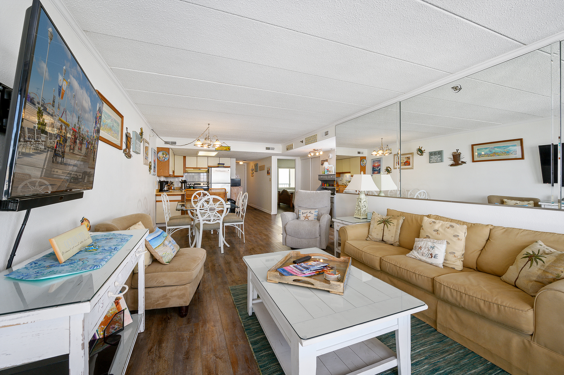 The open floor plan is great for enjoying quality Family time together!