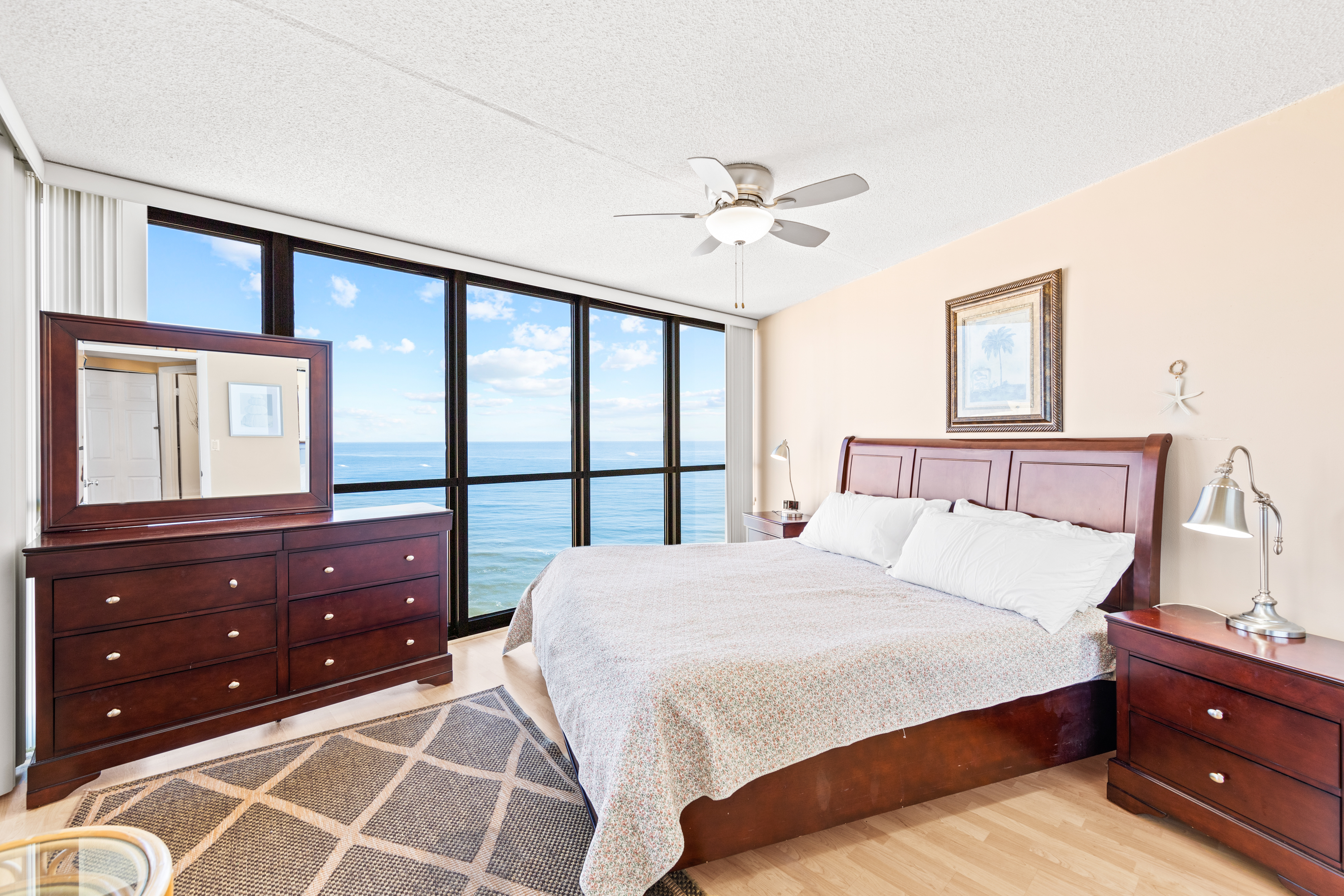 Doze off into dream land to the sound of the waves crashing on the shore.